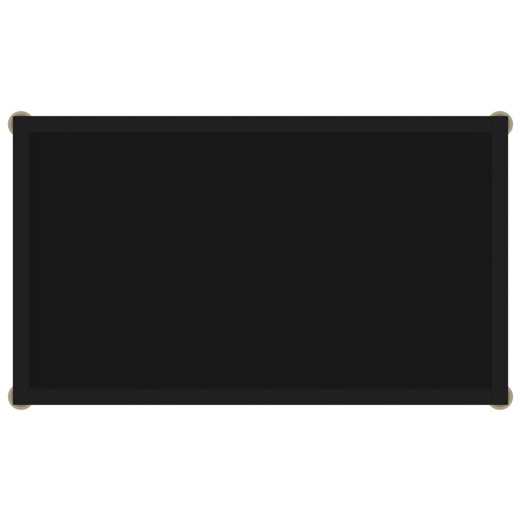 Beistelltisch Schwarz Hartglas furnicato cm 60x35x75 Konsolentisch (1-St)