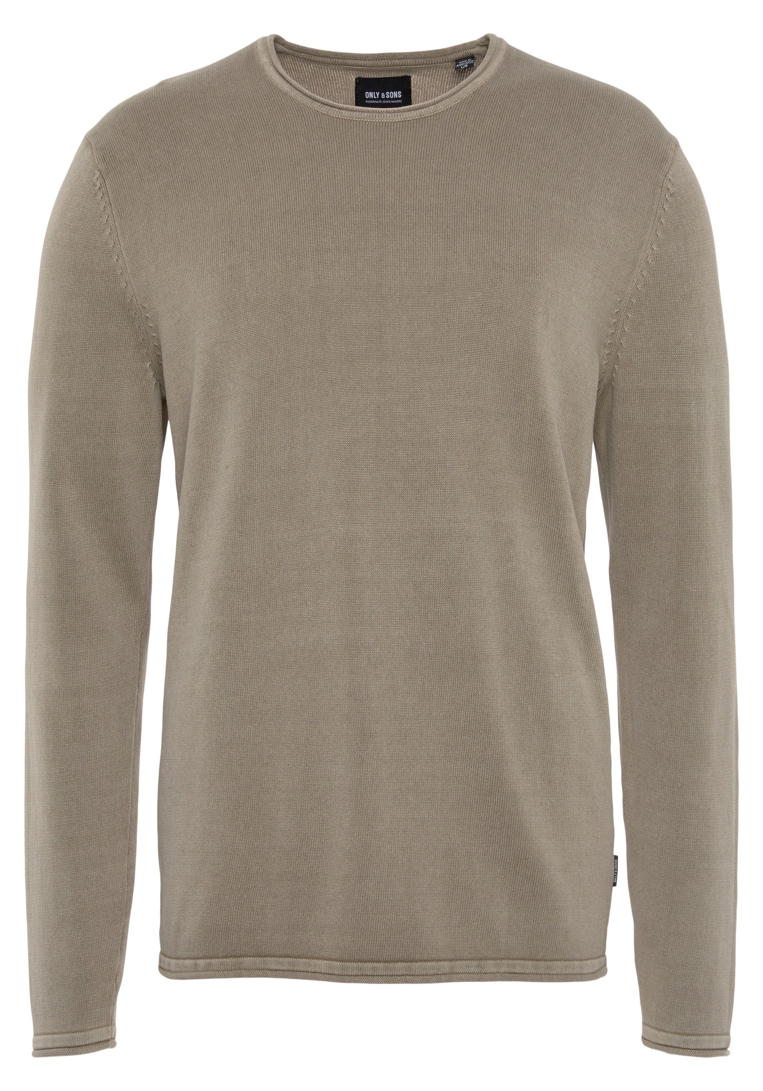 Rundhalspullover OS WASH CREW KNIT CS