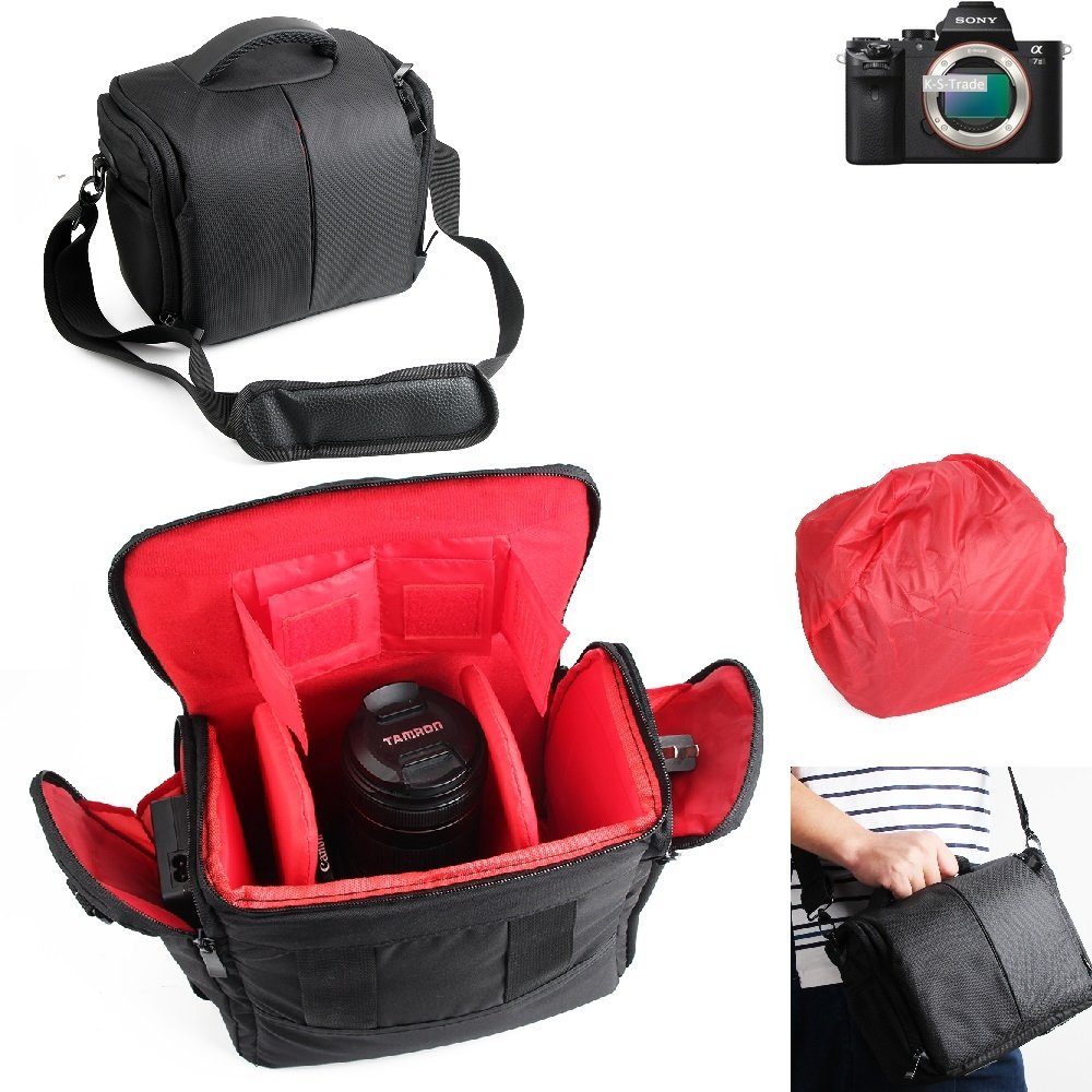 K-S-Trade Kameratasche für Sony Alpha 7 II, Kameratasche Fototasche  Schultertasche Zubehör Tasche einteilbare