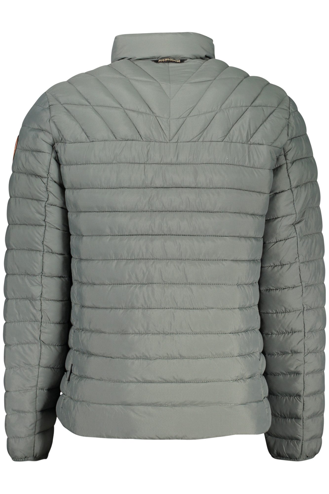 Napapijri Outdoorjacke Grüne Herrenjacke mit Taschen, Reißverschluss & Logo-Applikation