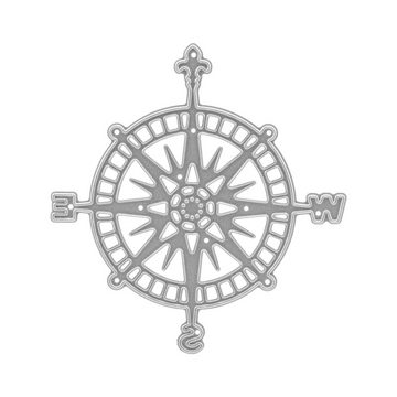 Stanzenshop.de Motivschablone Stanzschablone Kompass, Meer, Maritim