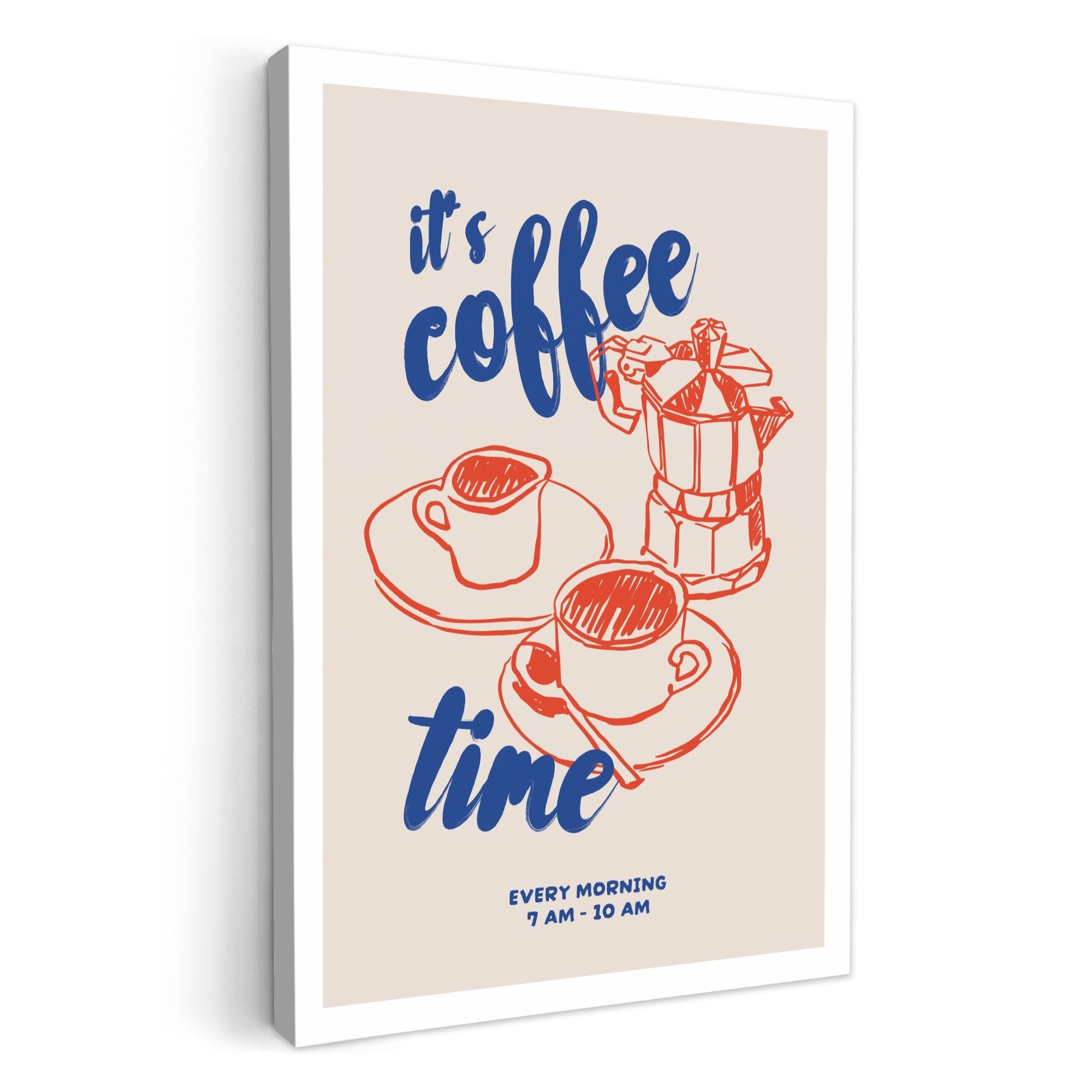 OneMillionCanvasses® Leinwandbild Kaffee - Zitat - günstig online kaufen