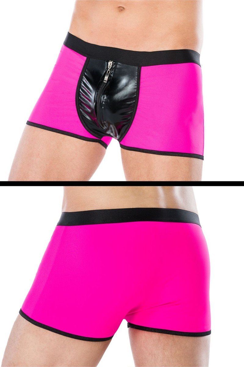 Andalea Men's Collection Boxershorts in pink/schwarz - 2XL/3XL