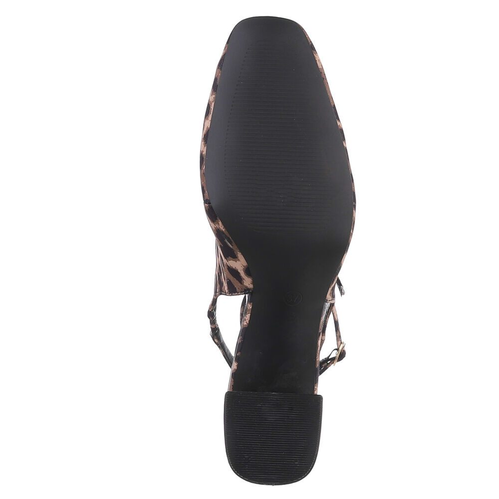 Ital-Design Elegante Pumps für höchsten Komfort und Stil Schnürpumps (89091974) Blockabsatz Pumps in Braun