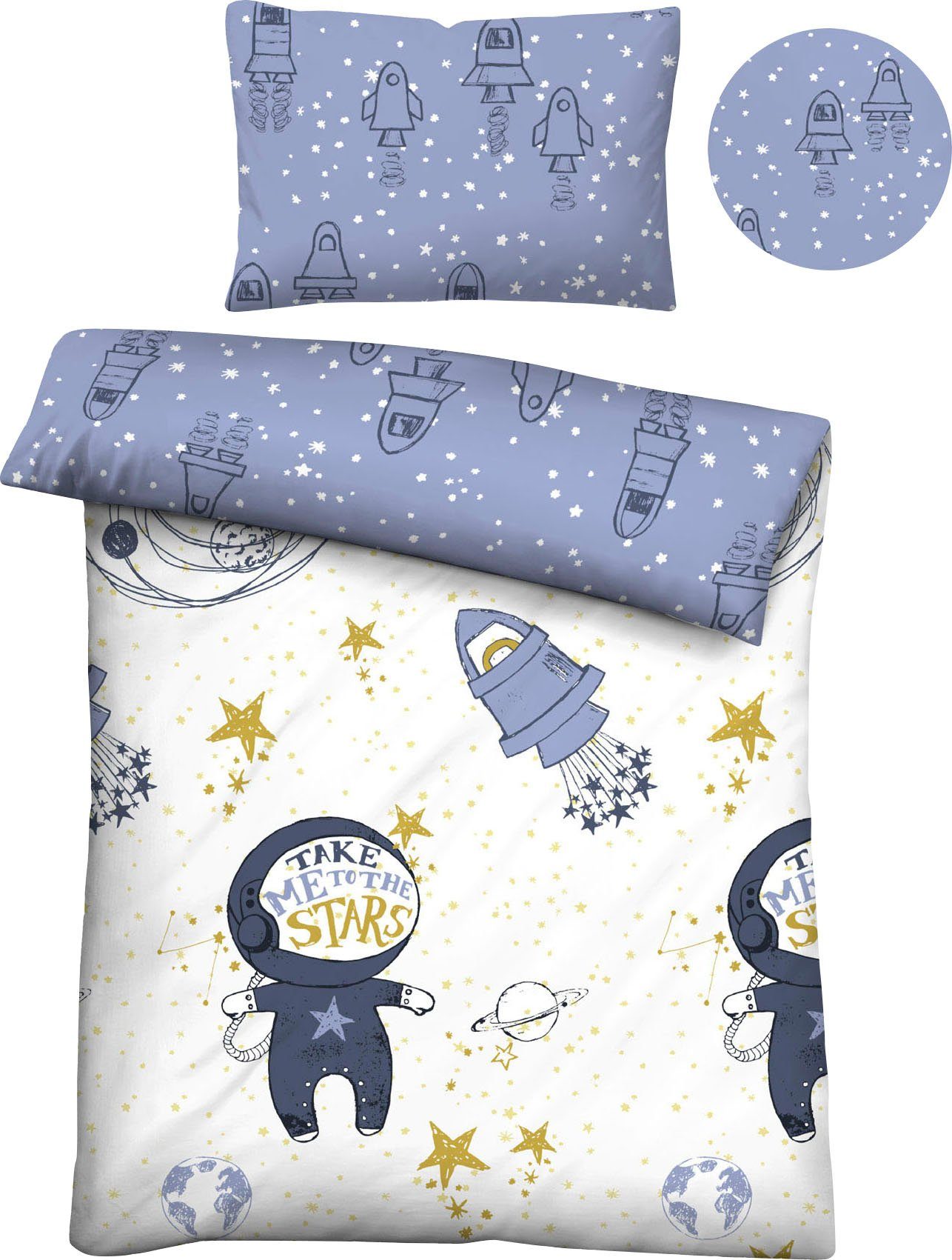 Biberna Kinderbettwäsche Julien in Gr. 100x135 oder 135x200 cm, für Kinder, günstig online kaufen