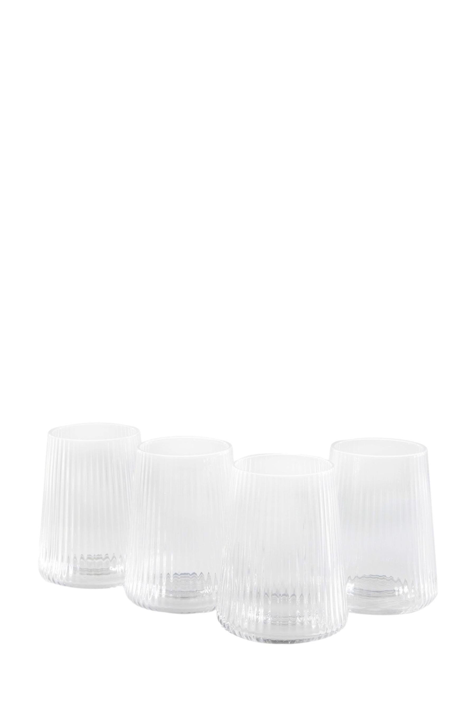 Next Tumbler-Glas Hollies Eckige niedrige Gläser im 4er-Set, 4-tlg., Glas