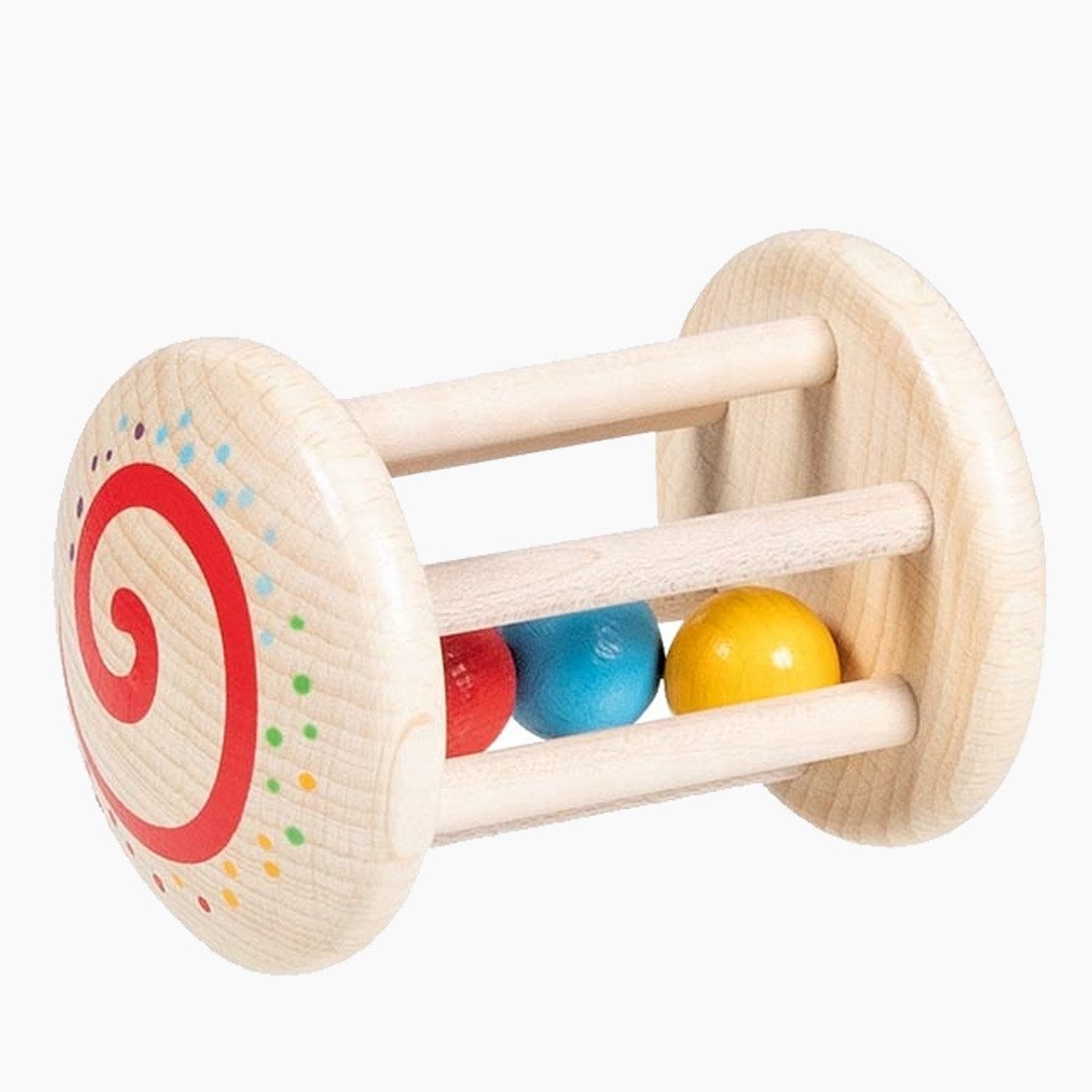 goki Greifling Greifling Käfigrassel Regenbogen (packung, 1-tlg., set), aus Holz,für Babyhände unverzichtbar