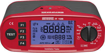Benning Sensor Benning IT 105 Installationstester kalibriert (ISO) VDE-Norm 0100, 0105