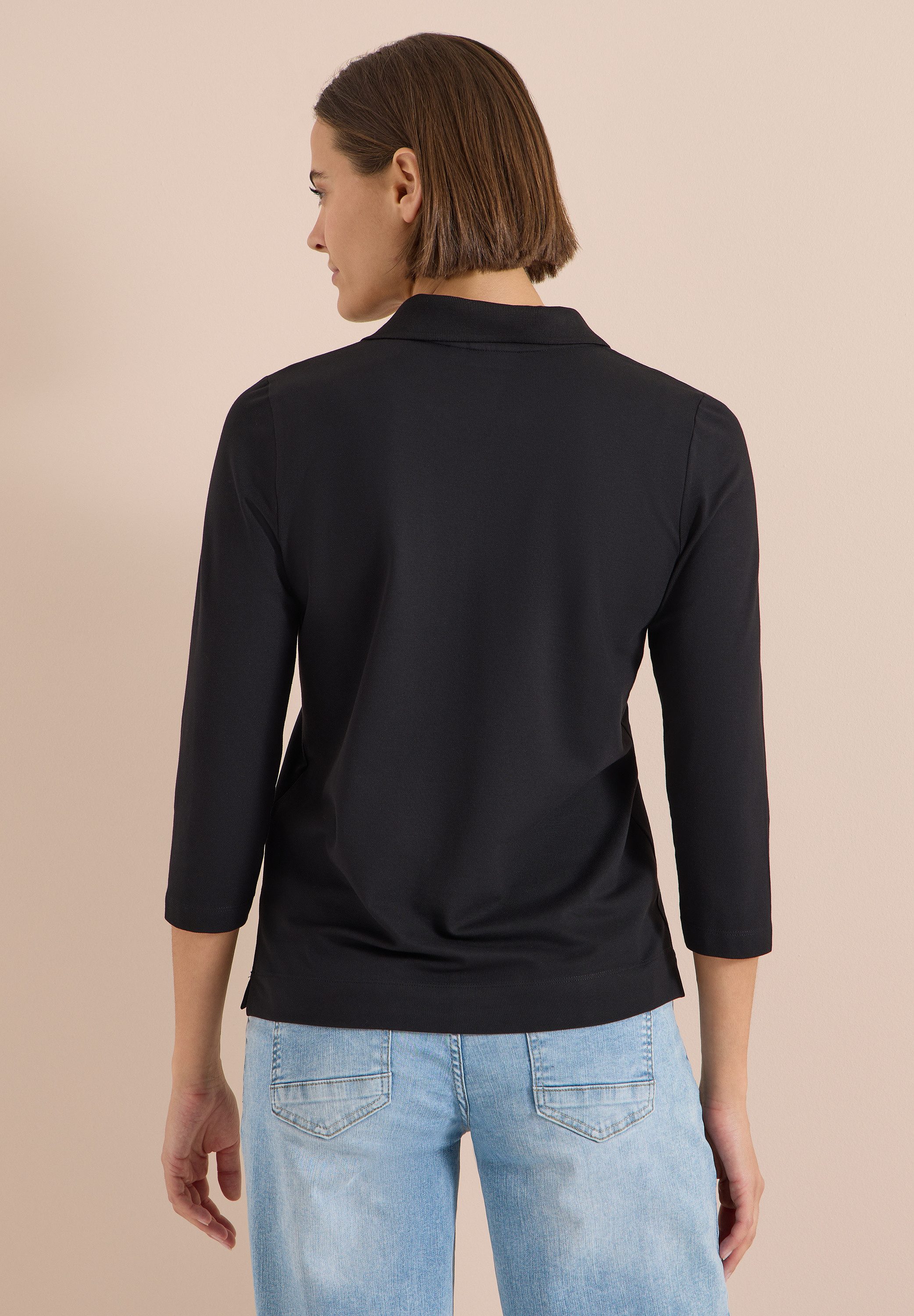 CECIL Poloshirt mit 3/4 Ärmeln