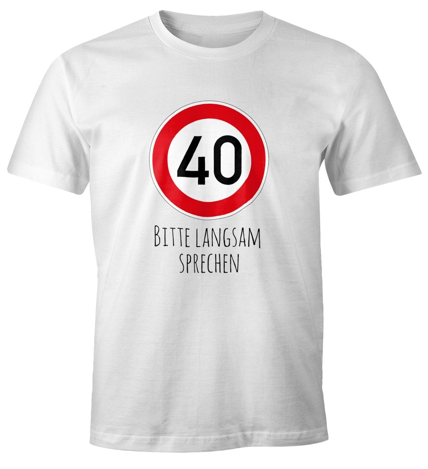 MoonWorks Print-Shirt Herren T-Shirt Geburtstag 40 günstig online kaufen