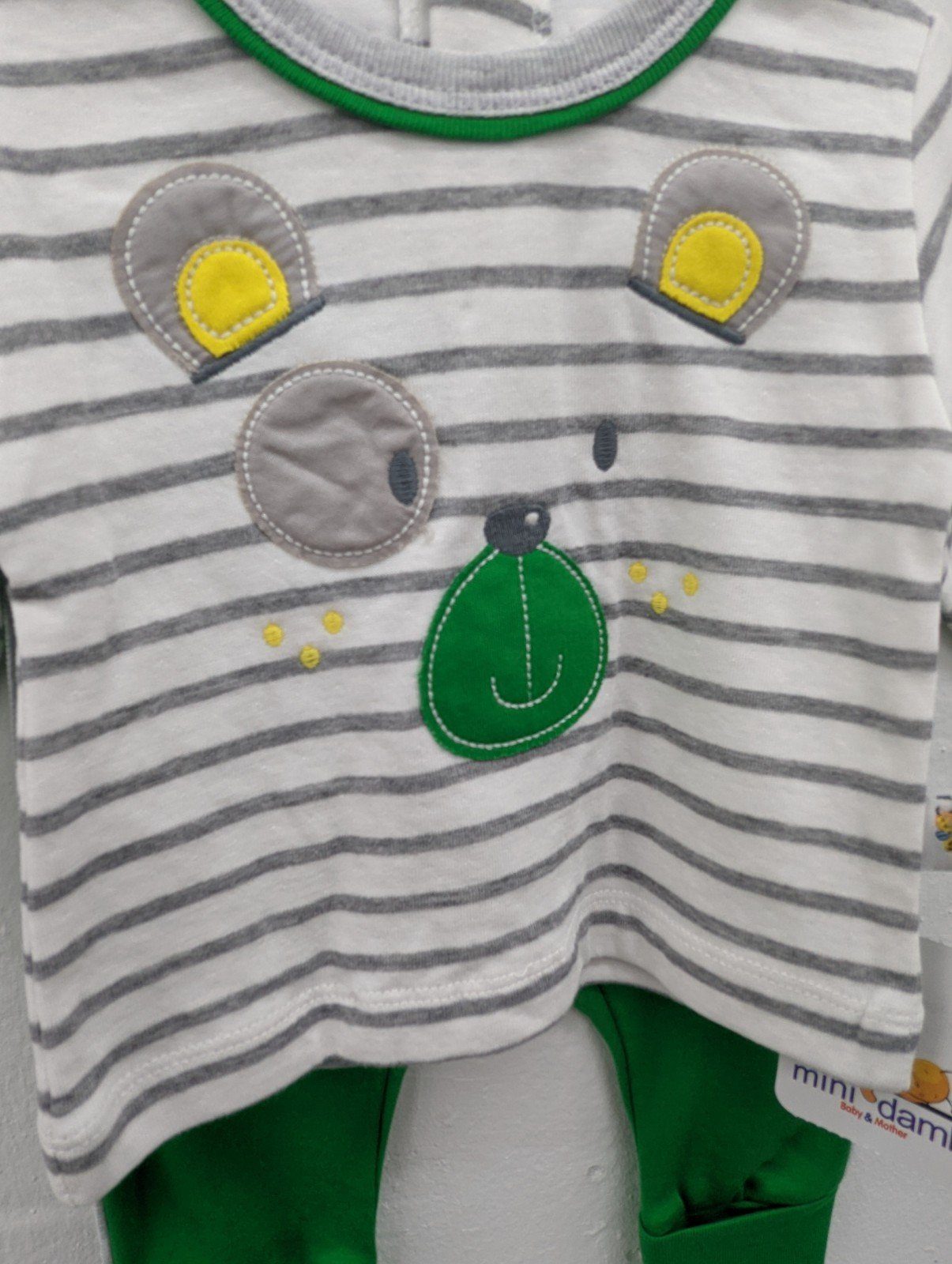 Baby Anzug mini Set Grün damla 2-teilig