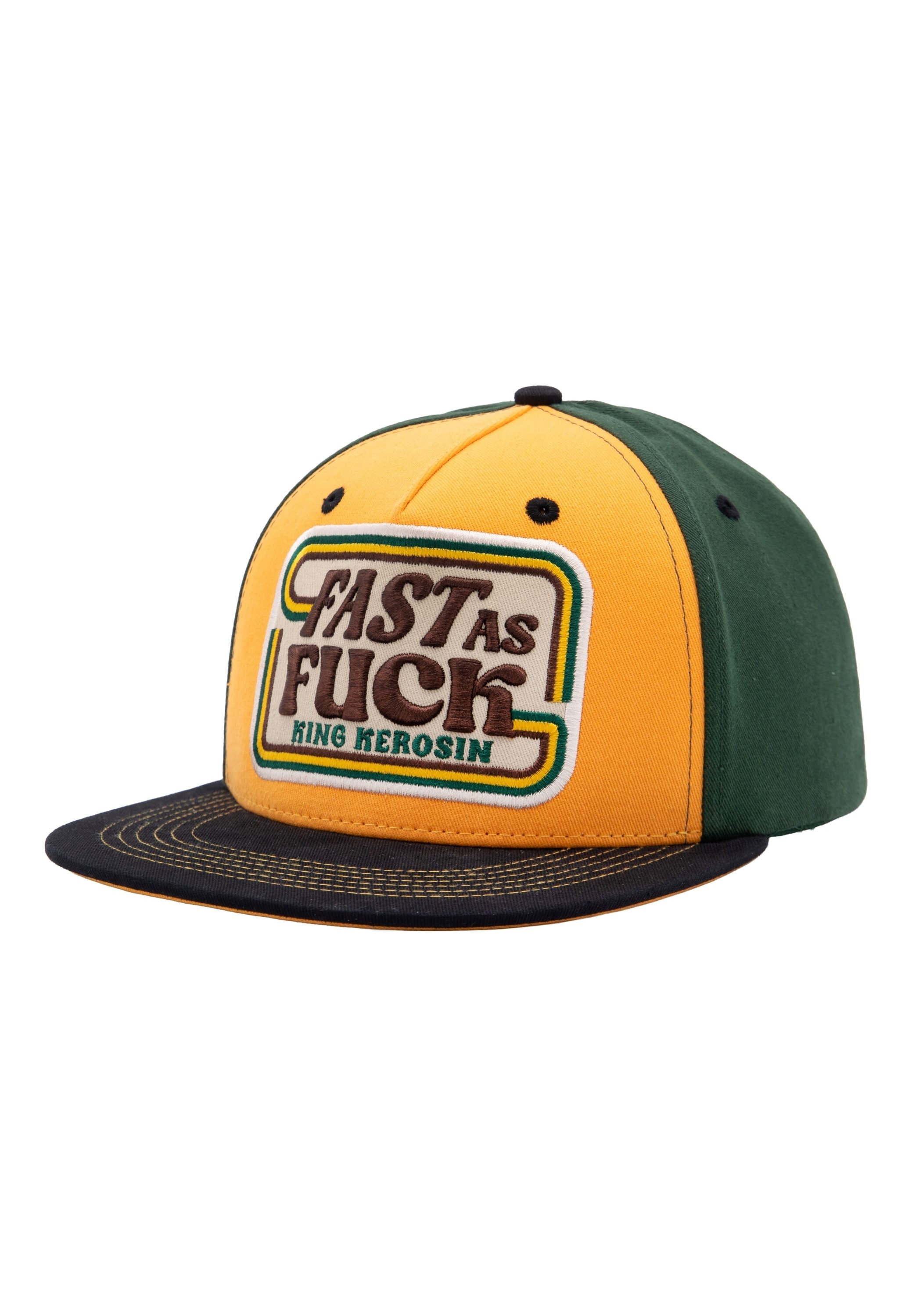 KingKerosin Snapback Cap Fast As Fuck (1-St) mit bedruckter Schirmunterseite