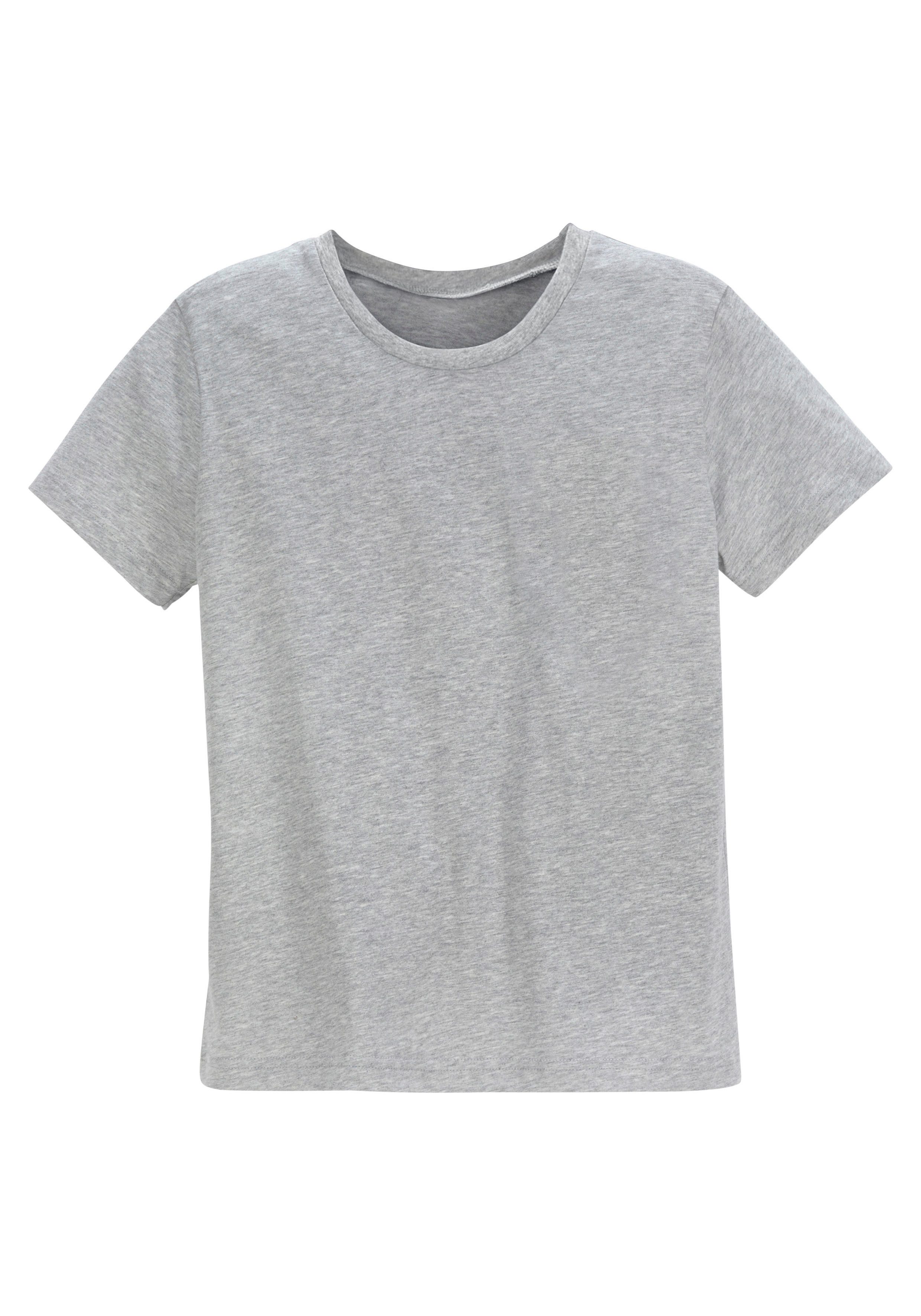 le jogger® Pyjama (4 tlg., 2 Stück) Hose 1x uni und 1x kariert