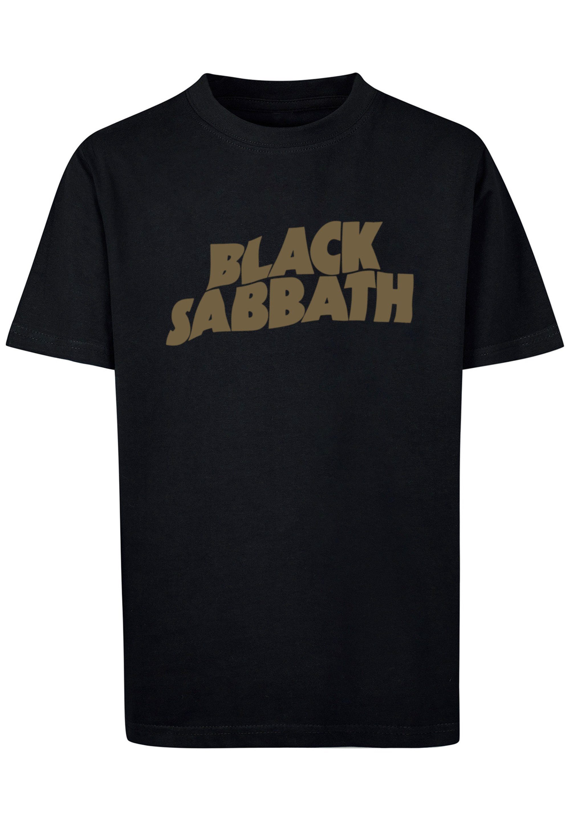 Print F4NT4STIC Band US Sabbath T-Shirt Zip Black Black Metal Tour 1978
