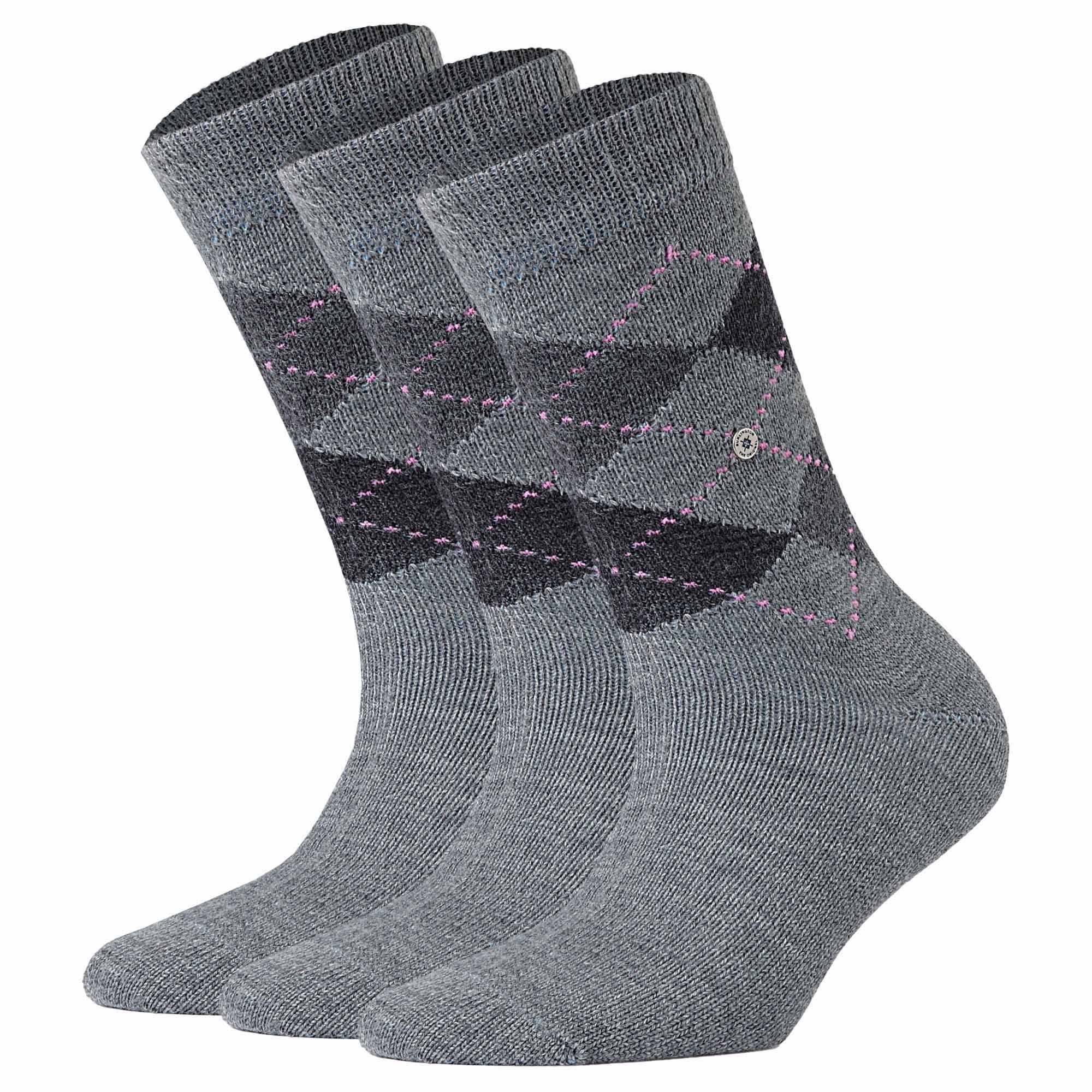 Kurzsocken Damen Socken 3er Pack Synthetisch WHITBY