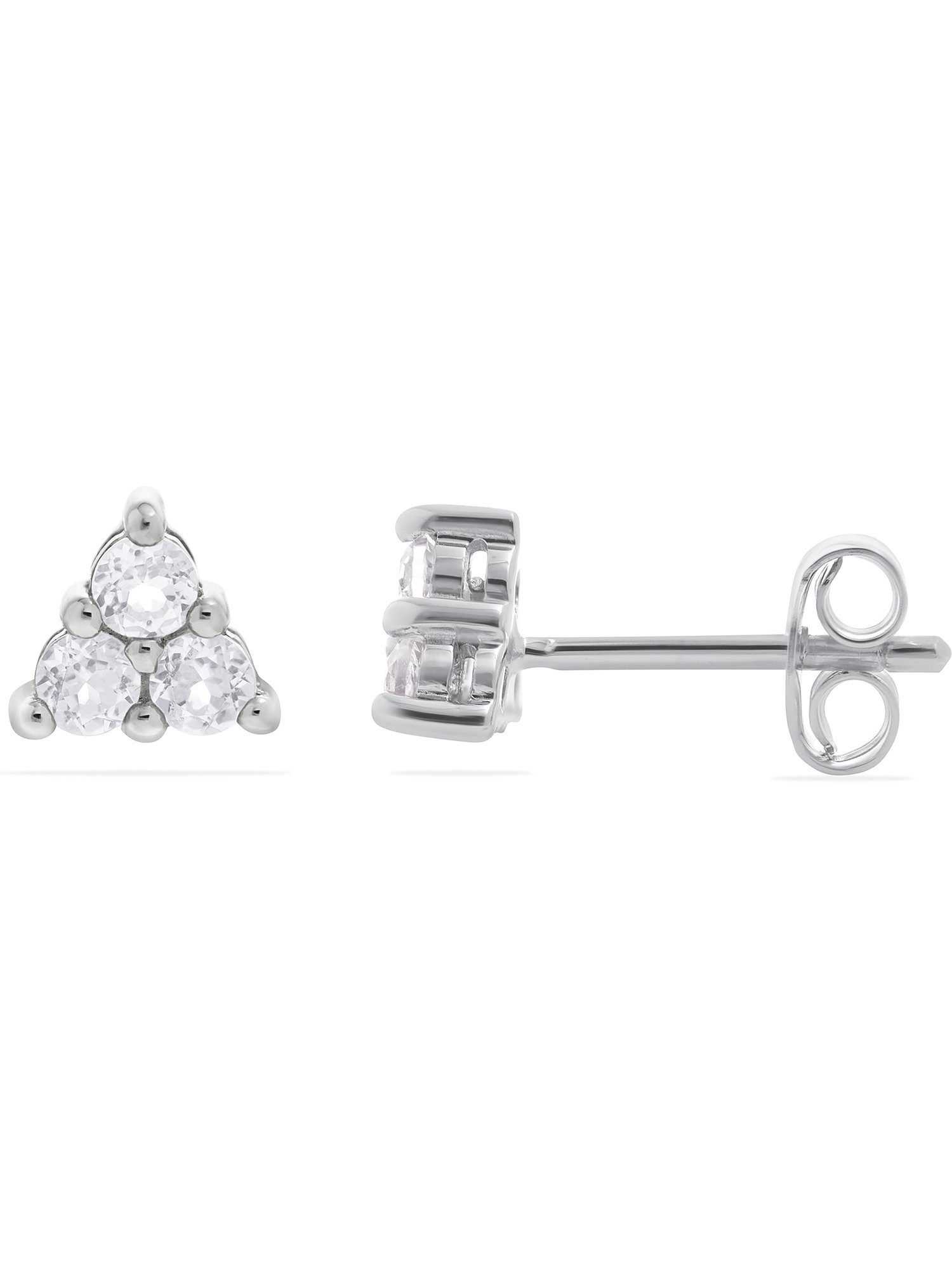 FAVS Paar Ohrstecker FAVS Damen-Ohrstecker 925er Silber 6 Zirkon