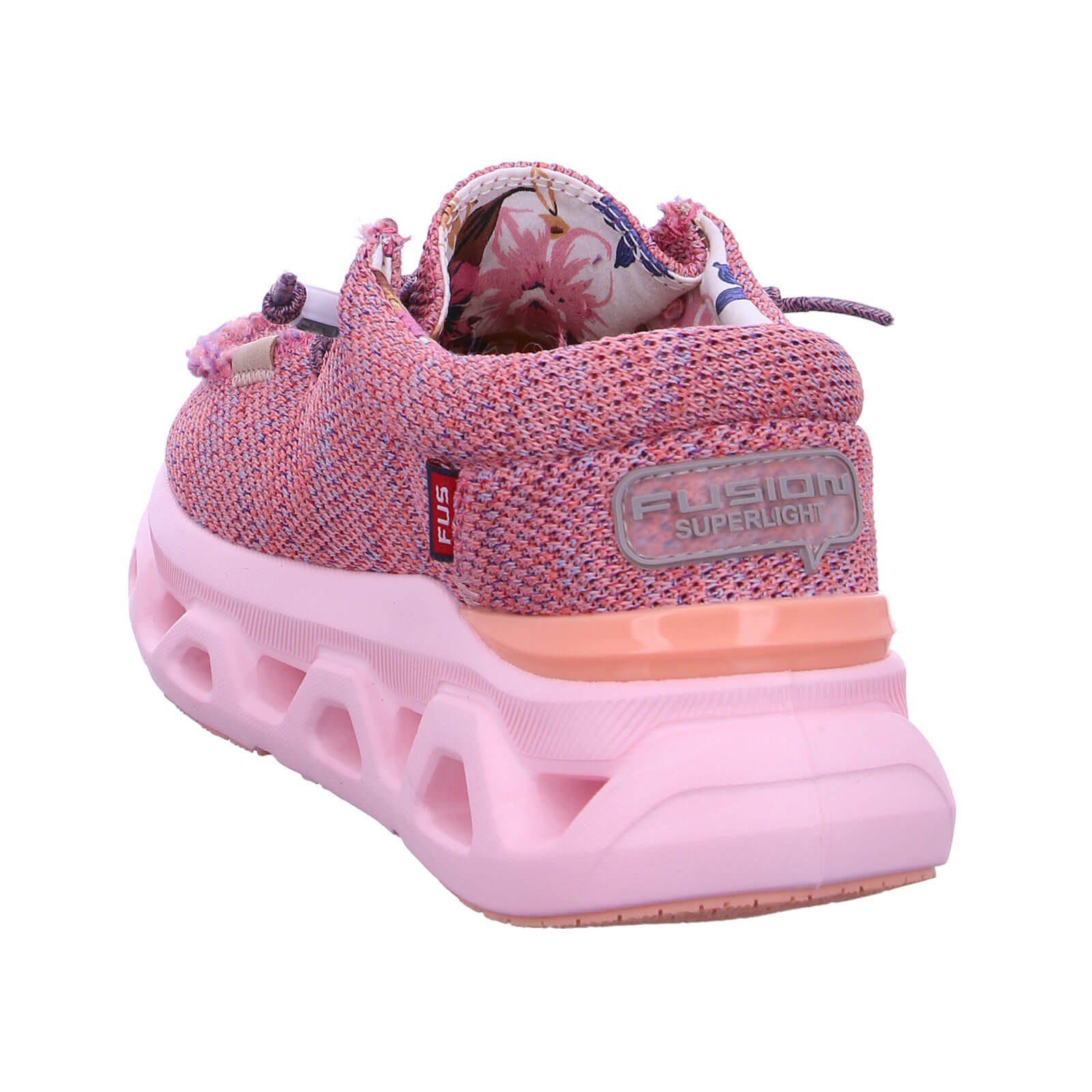 Fusion Slip-On Sneaker Damen Schuh Emma 5.0 Leinenoptik mit Gummizug - Leinenschuh Korksohle – Bild 5 von 5