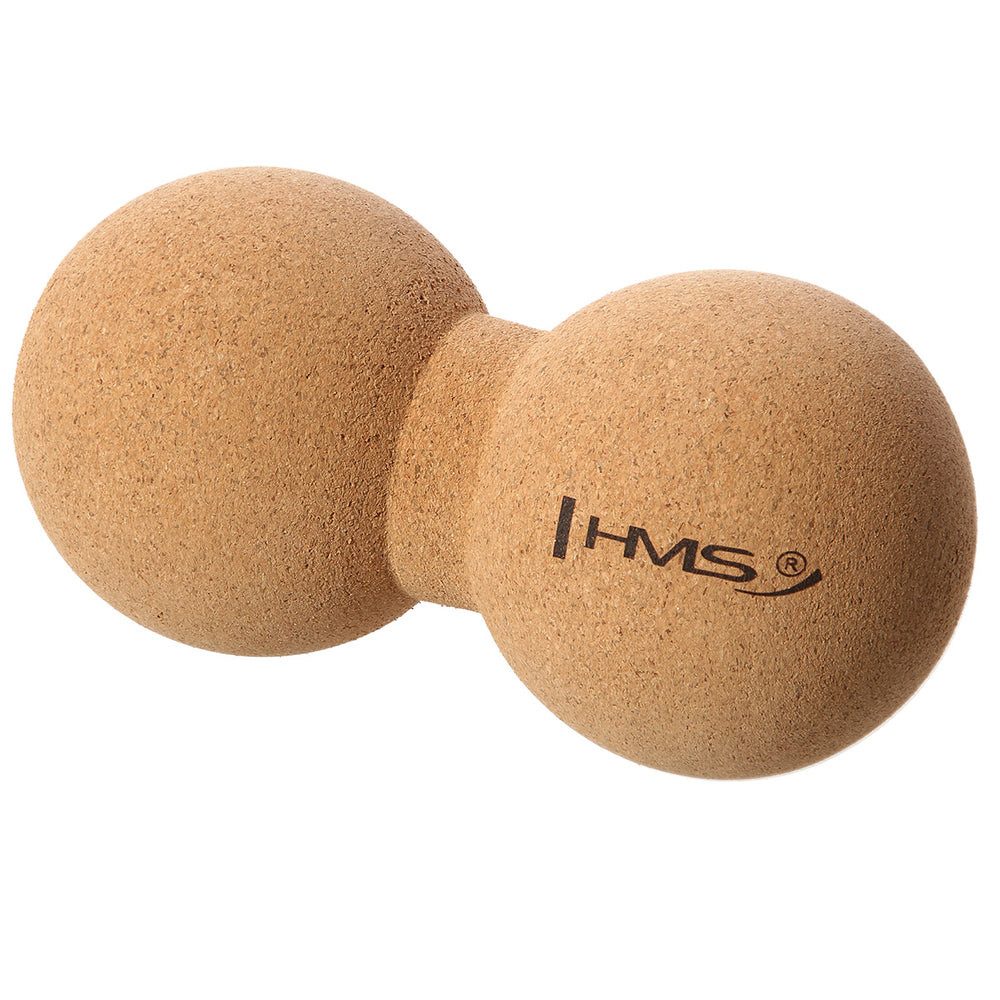 HMS Massageball Massagegerät Lacrosseball Corkball, Spar-Set, Selbstmassage, Gleichmäßige Druckverteilung für effiziente Entspannung