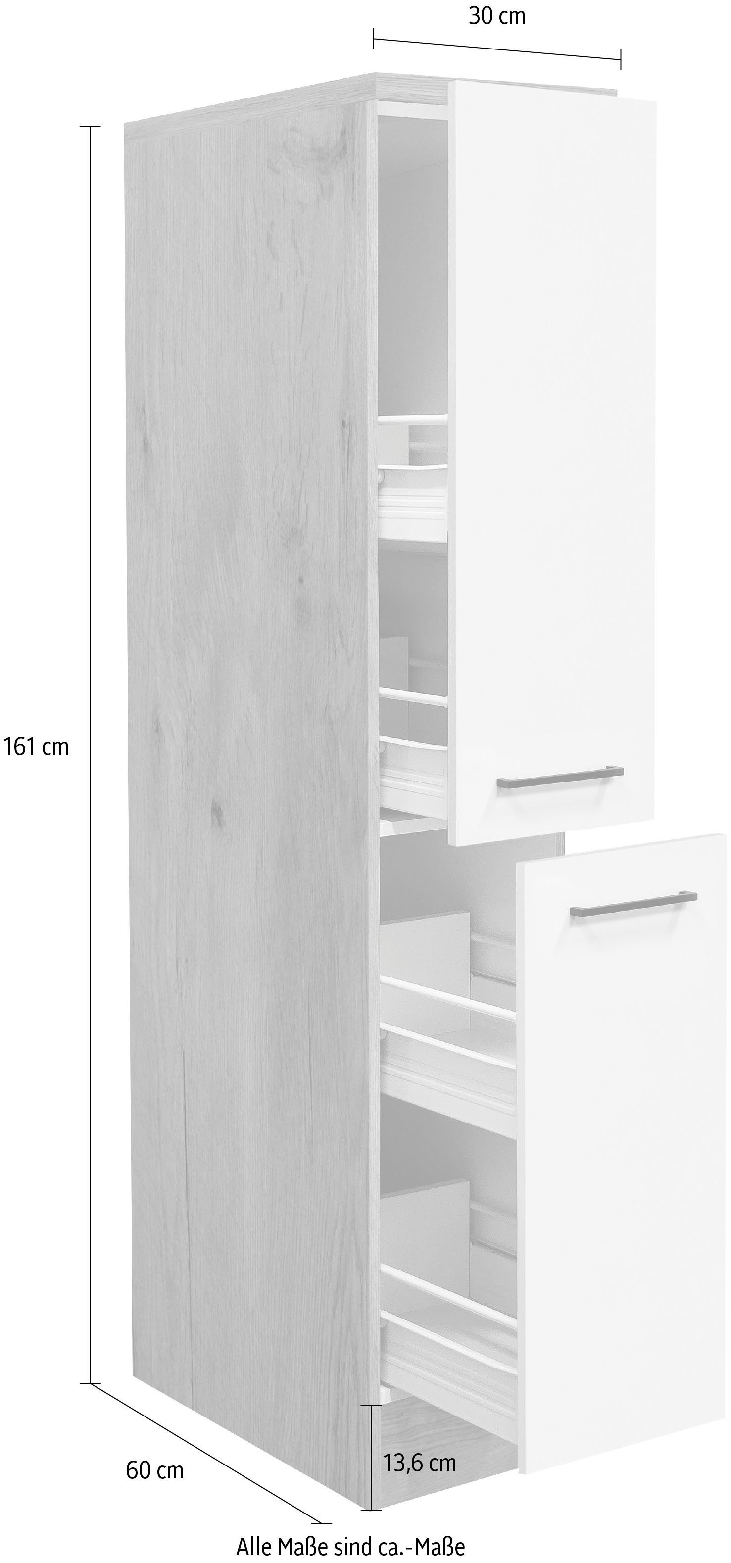 Flex-Well Apothekerschrank Morena (B x H x T) 30 x 161 x 60 cm, mit 4 Ablagen – Bild 3 von 5