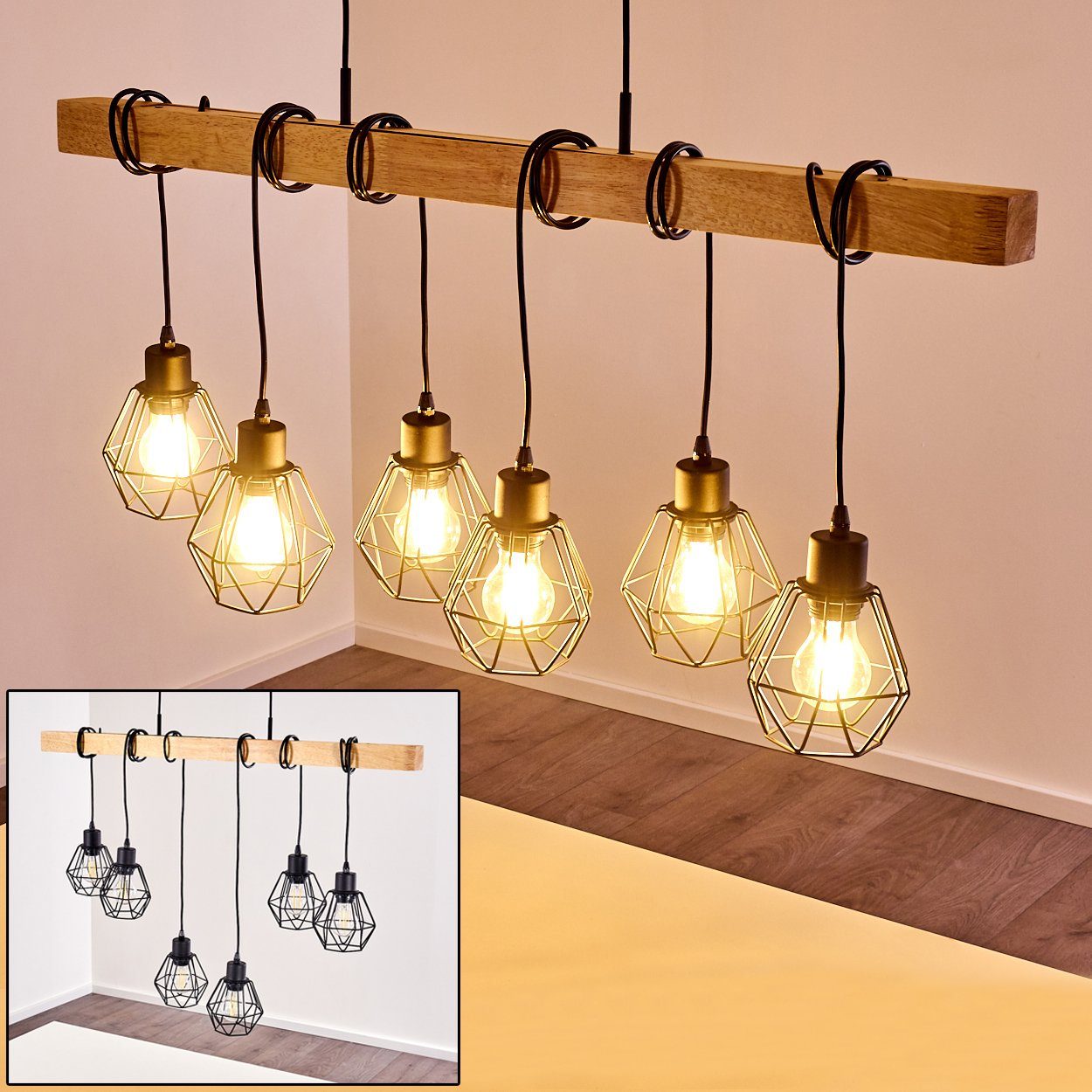 Vintage Pendel Lampen Hänge Leuchten Ess Wohn Schlaf Zimmer Raum Beleuchtung 