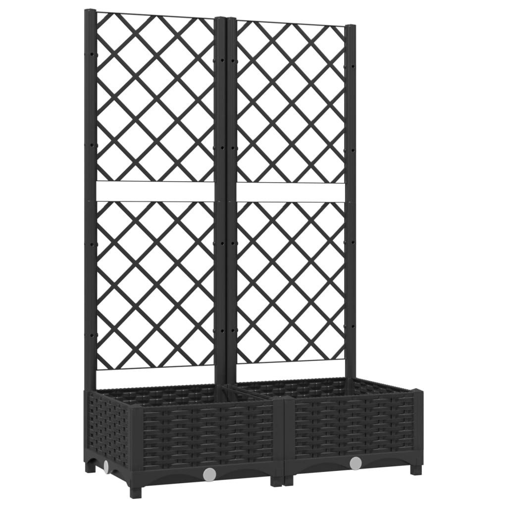 DOTMALL Pflanzkübel Pflanzkübel mit Rankgitter 80x40x121,5 günstig online kaufen