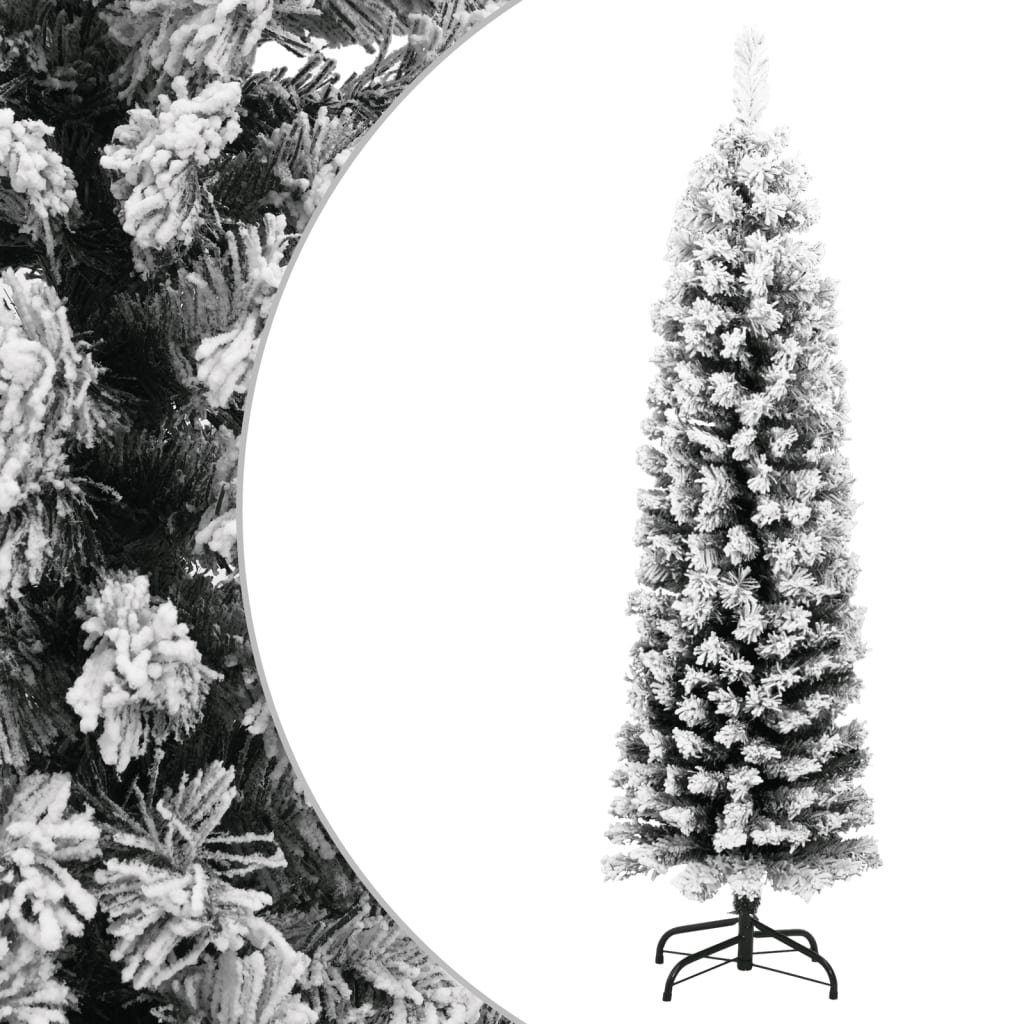 Weihnachtsbaum mit Weihnachtsbaum 150 vidaXL Grün Schnee cm PVC Künstlicher Künstlicher Schlank