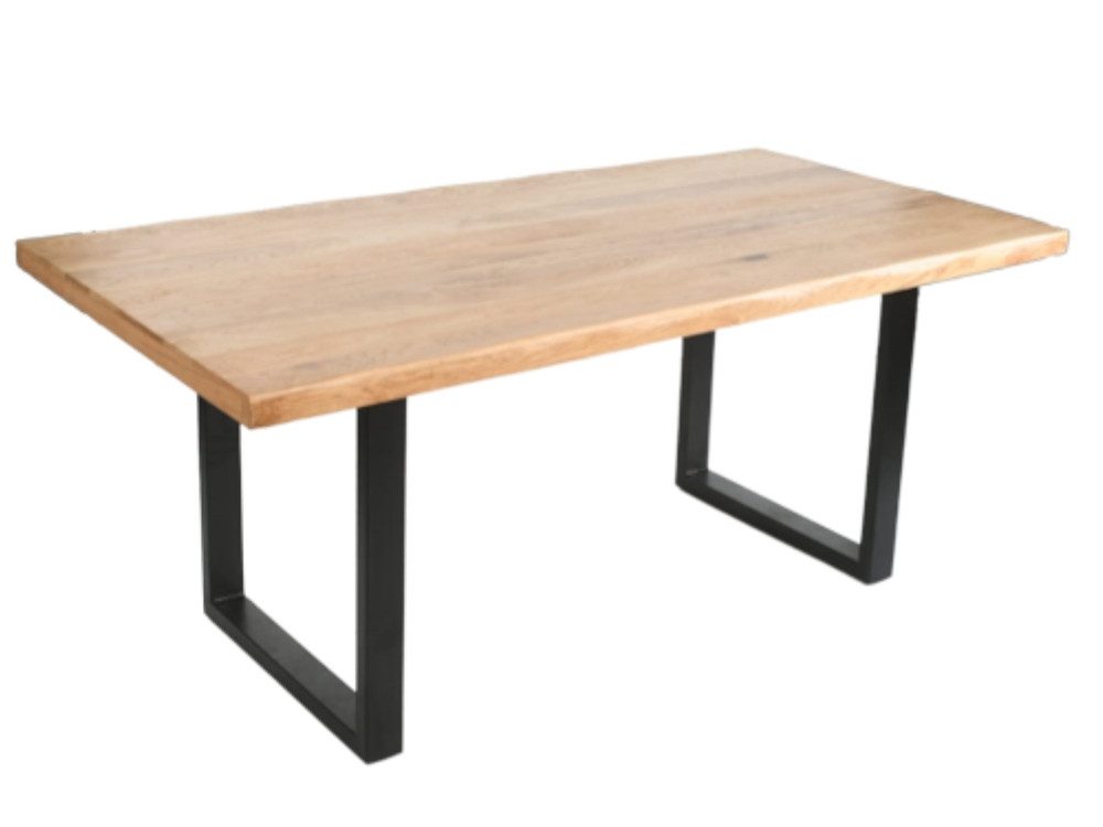 WOLF MÖBEL Esstisch NAMIBIA Esstisch 160x80 U-leg 8x4 Platte 37mm (160 x 80 x 76), NAMIBIA Esstisch 160x80 U-leg 8x4 Platte 37mm