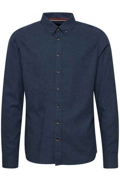Blend Langarmhemd Weiches Freizeithemd Denim Knopf Shirt Einfarbig BH Bugley 6642 in Blau