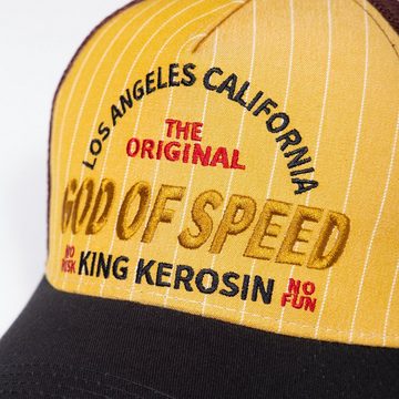 KingKerosin Trucker Cap God Of Speed im Vintage Style