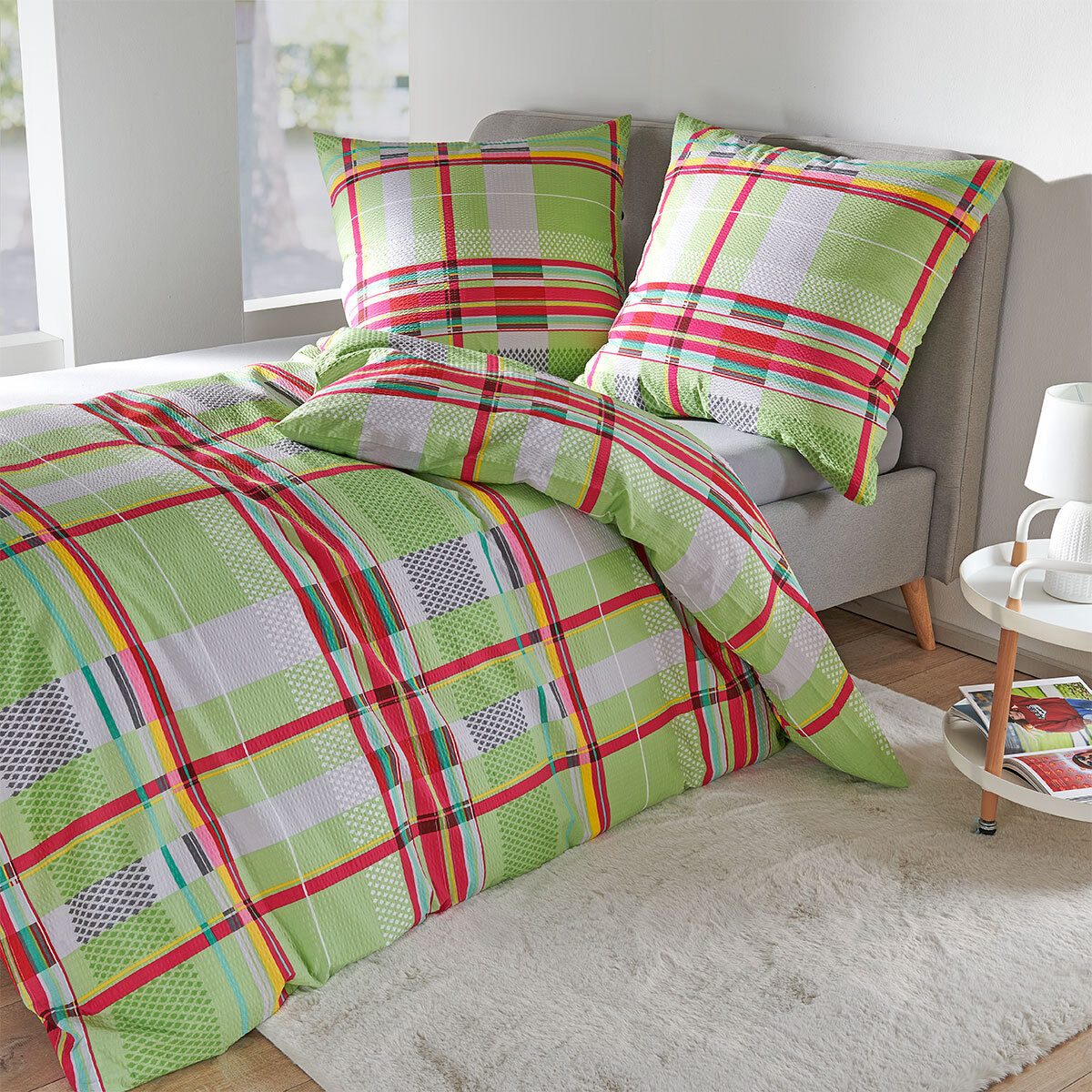 Janine Bettwäsche Tango 20139, Seersucker, 2 teilig günstig online kaufen