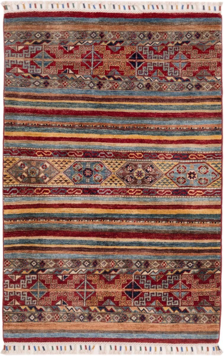 Orientteppich Arijana Shaal 104x155 Handgeknüpfter Orientteppich, Nain Trading, rechteckig, Höhe: 5 mm