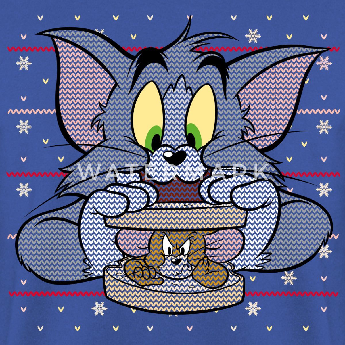 Spreadshirt Sweatshirt Tom und Jerry X-Mas Sandwich Unisex Pullover (1-tlg)