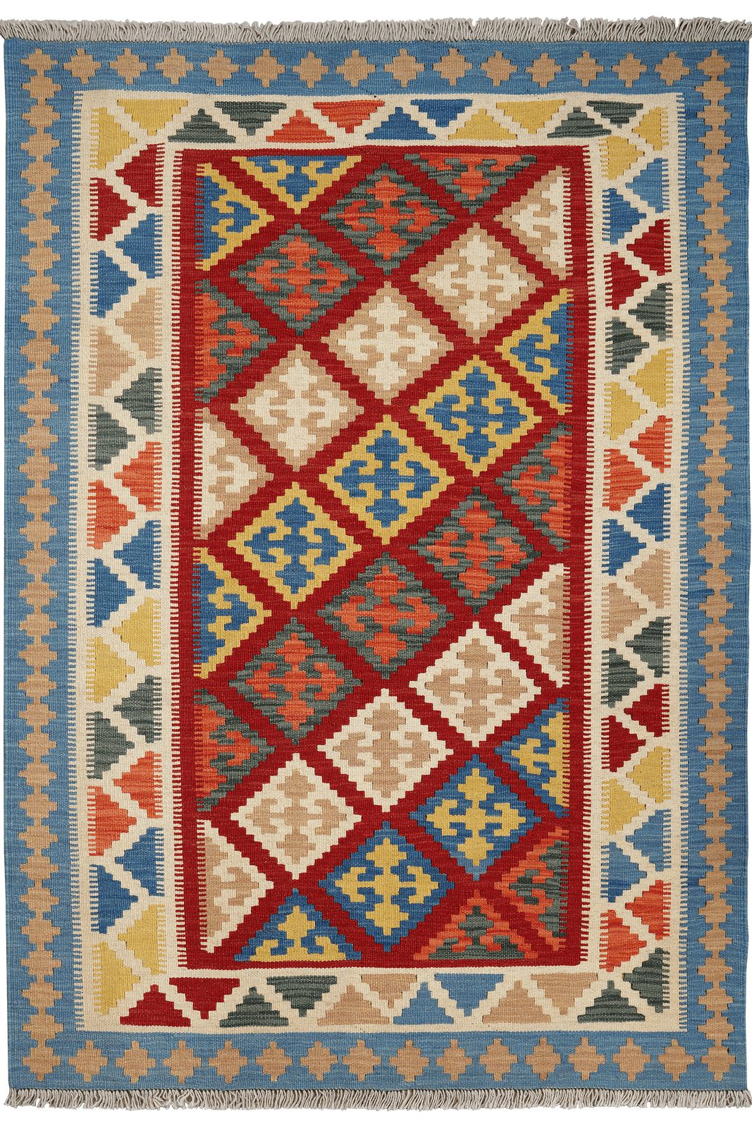Looma Teppich Kelim Gashgai 178x122cm, rechteckig, Höhe: 5 mm, Gashgai, Schurwolle, Unikat