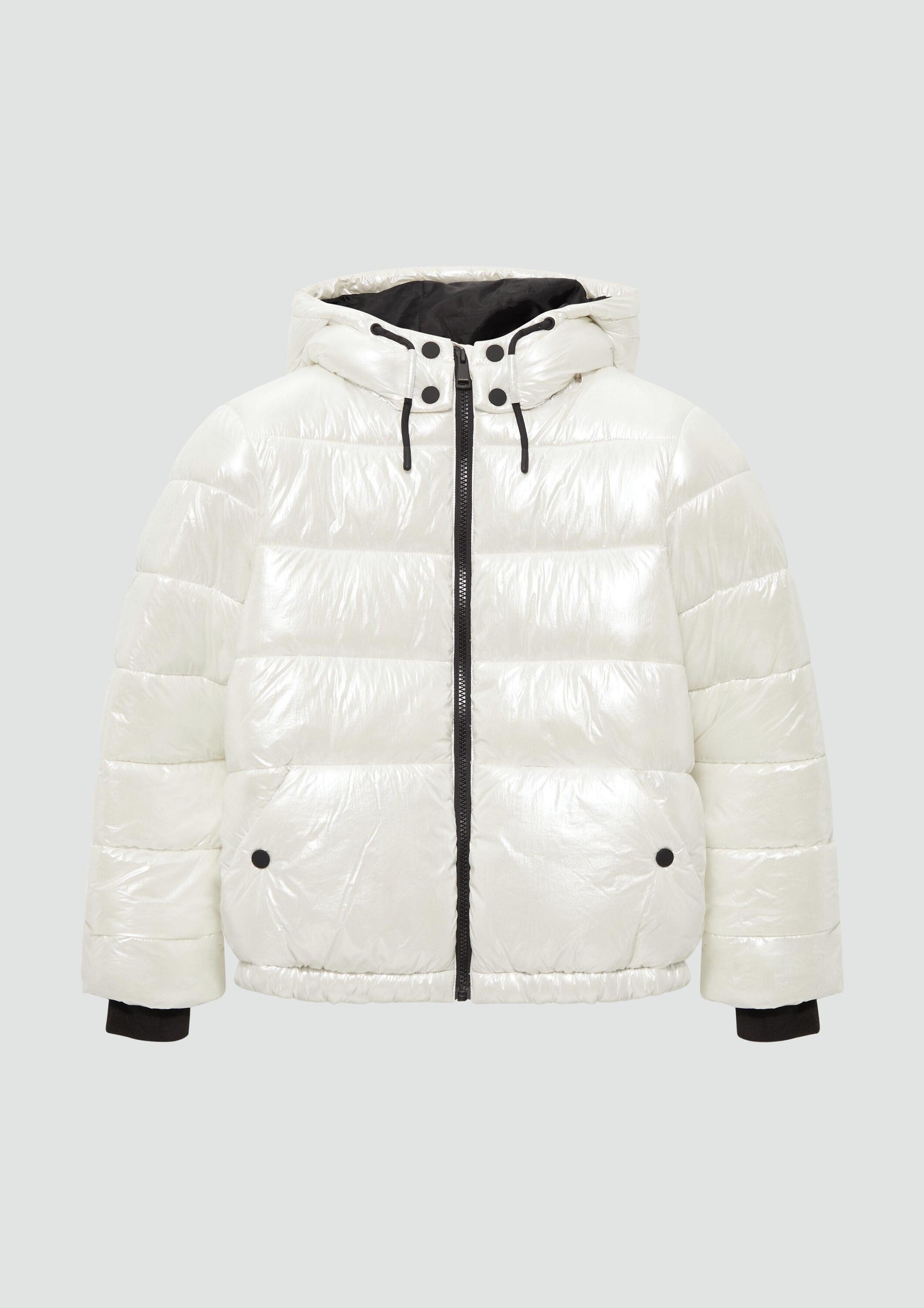 s.Oliver Winterjacke Outdoor-Jacke Warme Steppjacke mit Metallic-Effekt