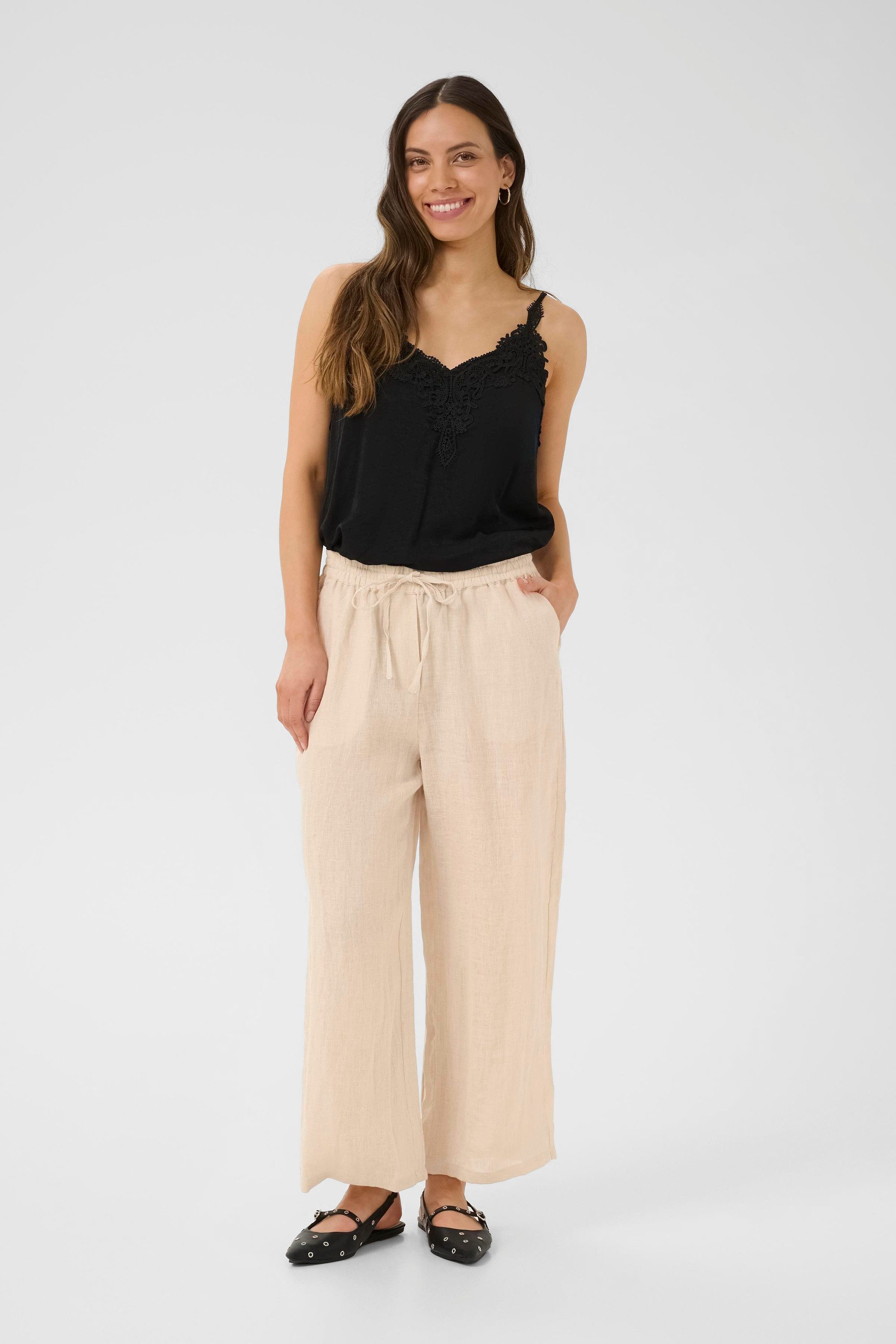 Cream Stoffhose Casual Hose CRBellis