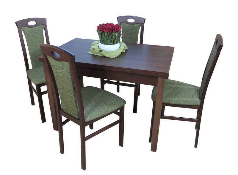 moebel-direkt-online Essgruppe »Janina«, (Spar-Set, Tischgruppe 5tlg), Tisch mit 4 Stühlen