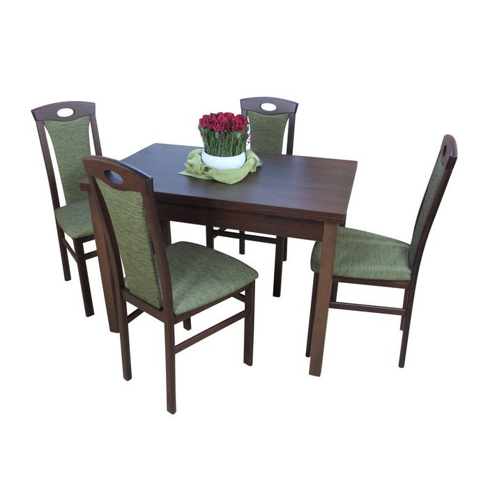 moebel-direkt-online Essgruppe Janina (Spar-Set Tischgruppe 5tlg) Tisch mit 4 Stühlen