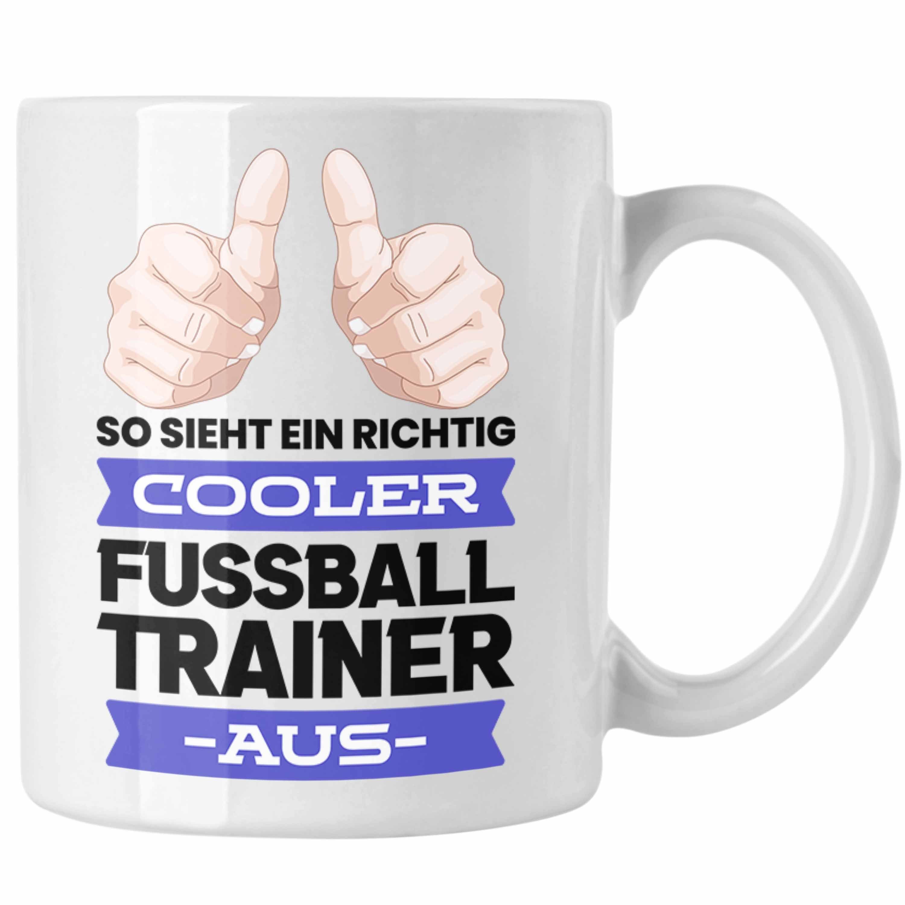 Weihnachten Trendation Spruch Fußball Bester - Geschenk Trendation Danke Weiss Geschenkidee Tasse Geburtstag Tasse Fussballtrainer Coach