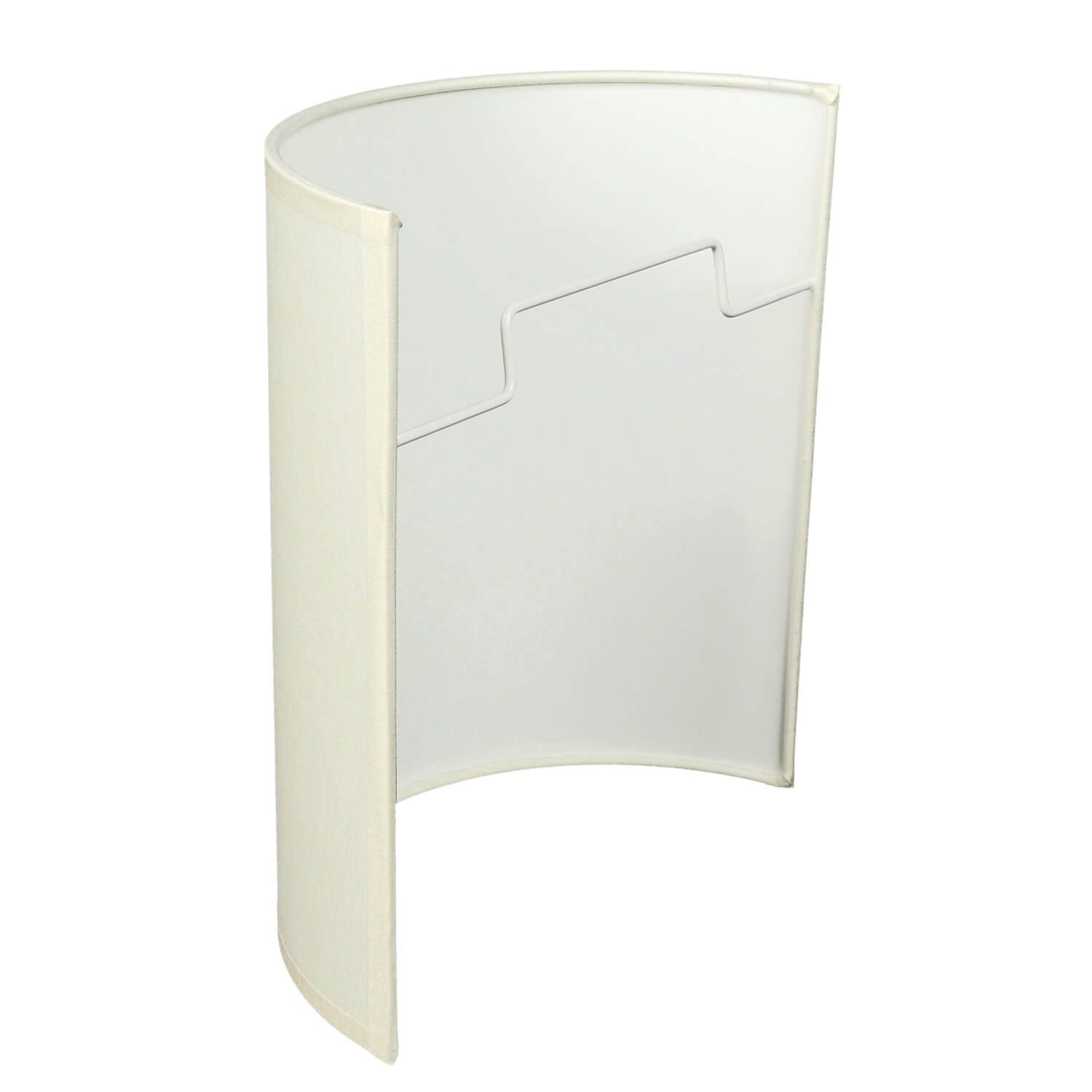 Licht-Erlebnisse Wandleuchte ALICE, ohne Leuchtmittel, Wandlampe Stoff E27 in Creme wohnlich Lampe