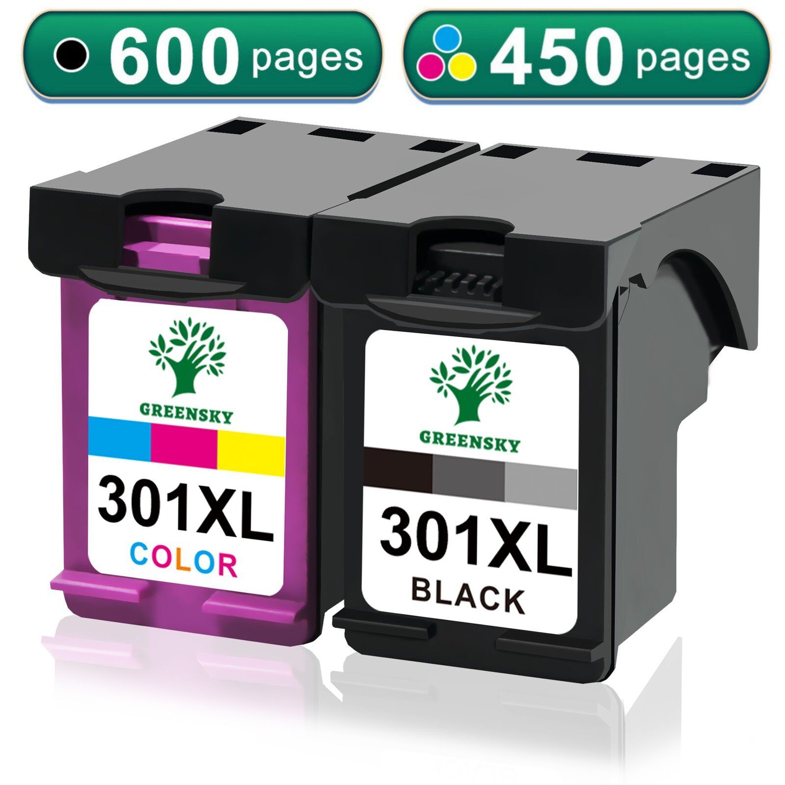 2er für HP 301 XL 301XL Druckerpatronen Tintenpatrone