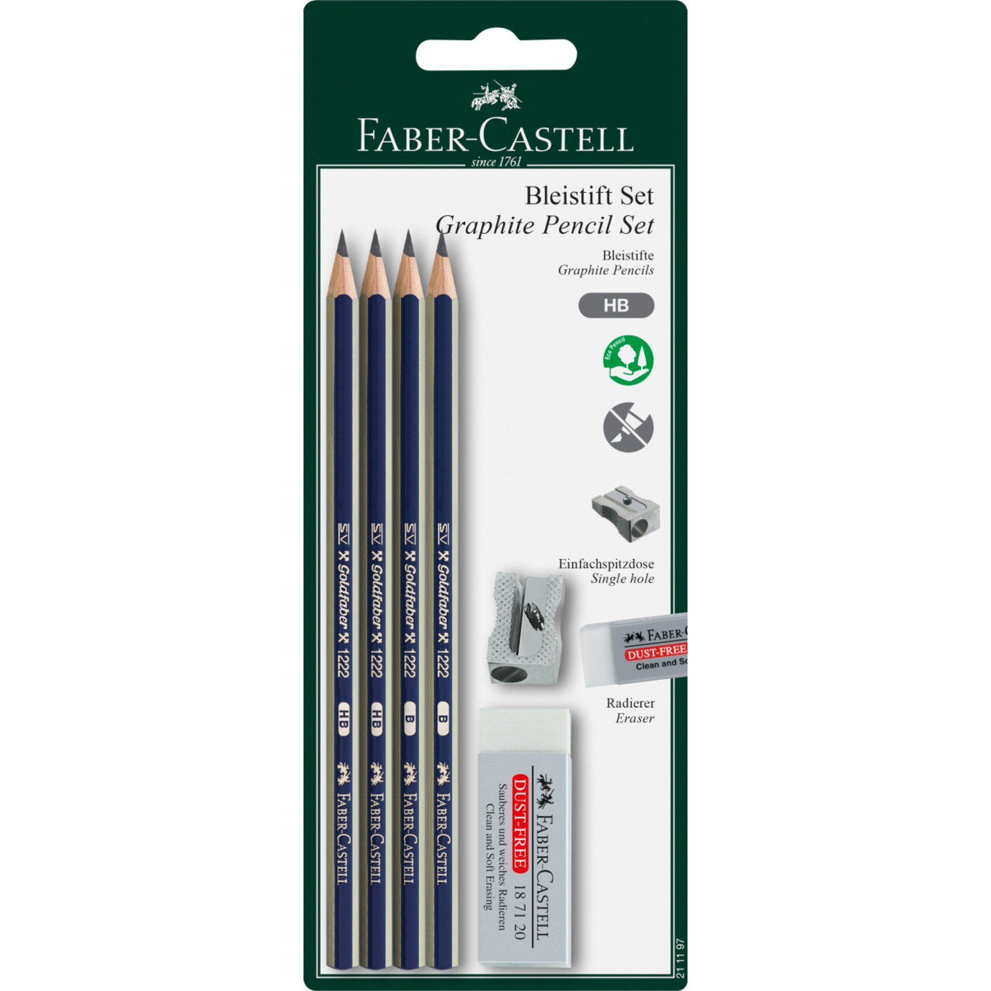 Faber-Castell Druckkugelschreiber Bleistiftset Goldfaber