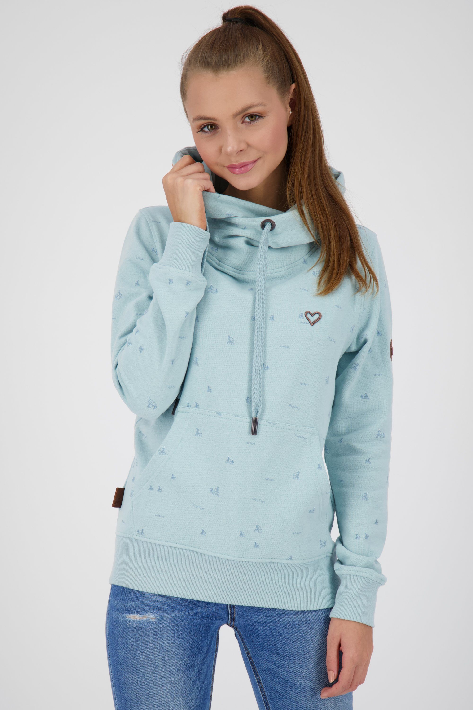 [Sehr beliebt, hohe Qualität] Alife & Kickin Kapuzensweatshirt Sweatshirt Kapuzensweatshirt, Damen SarahAK ice Sweatshirt B