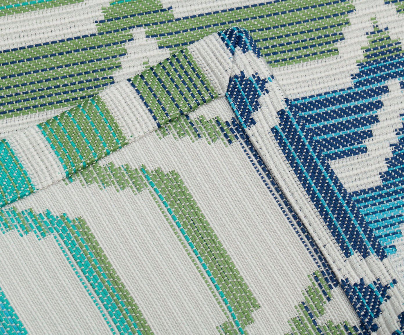 (1-tlg) Tischläufer grün, Naxos blau, Gözze türkis