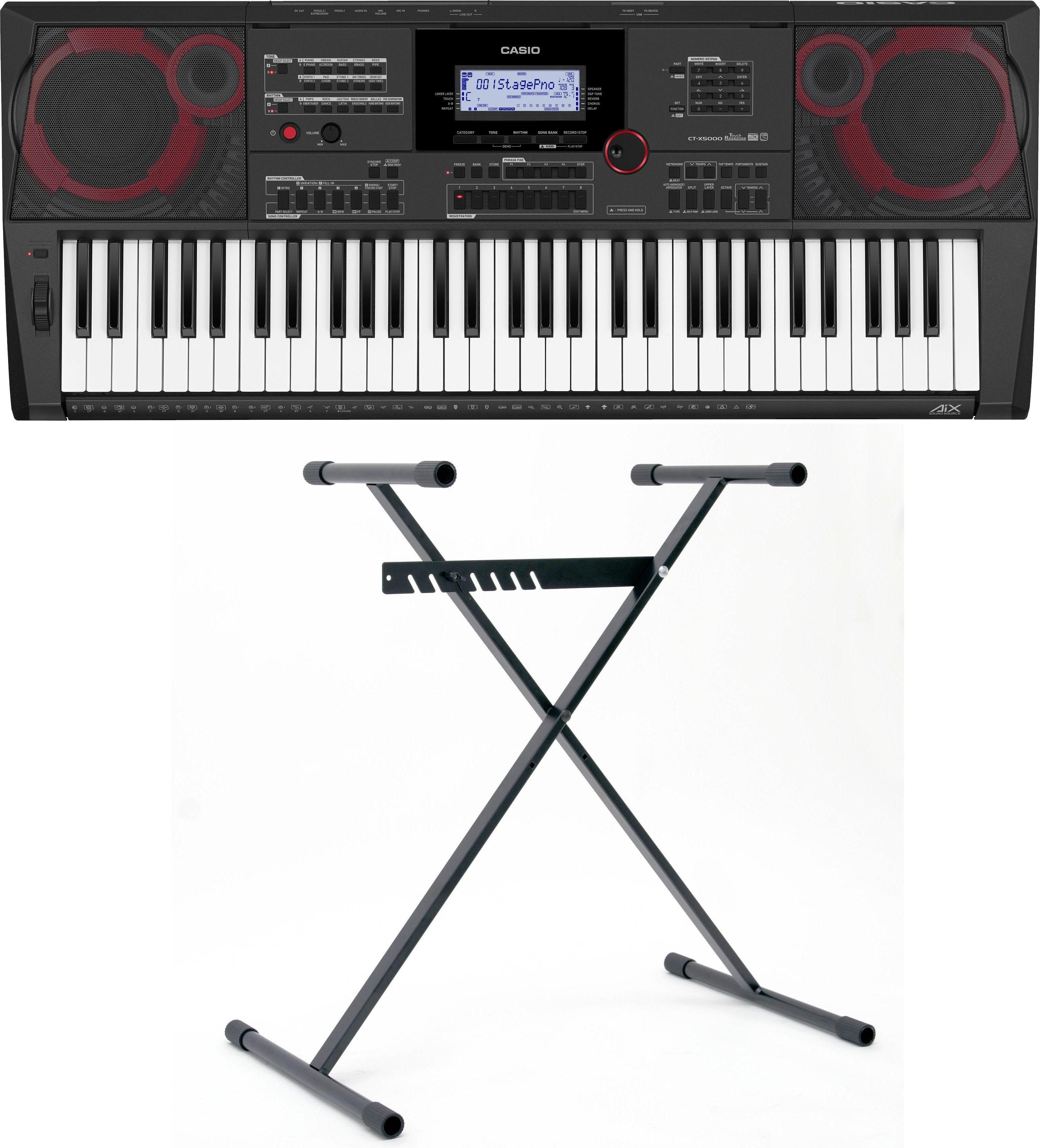 CASIO Home-Keyboard CT-X5000 (Set), inklusive Keyboardstativ