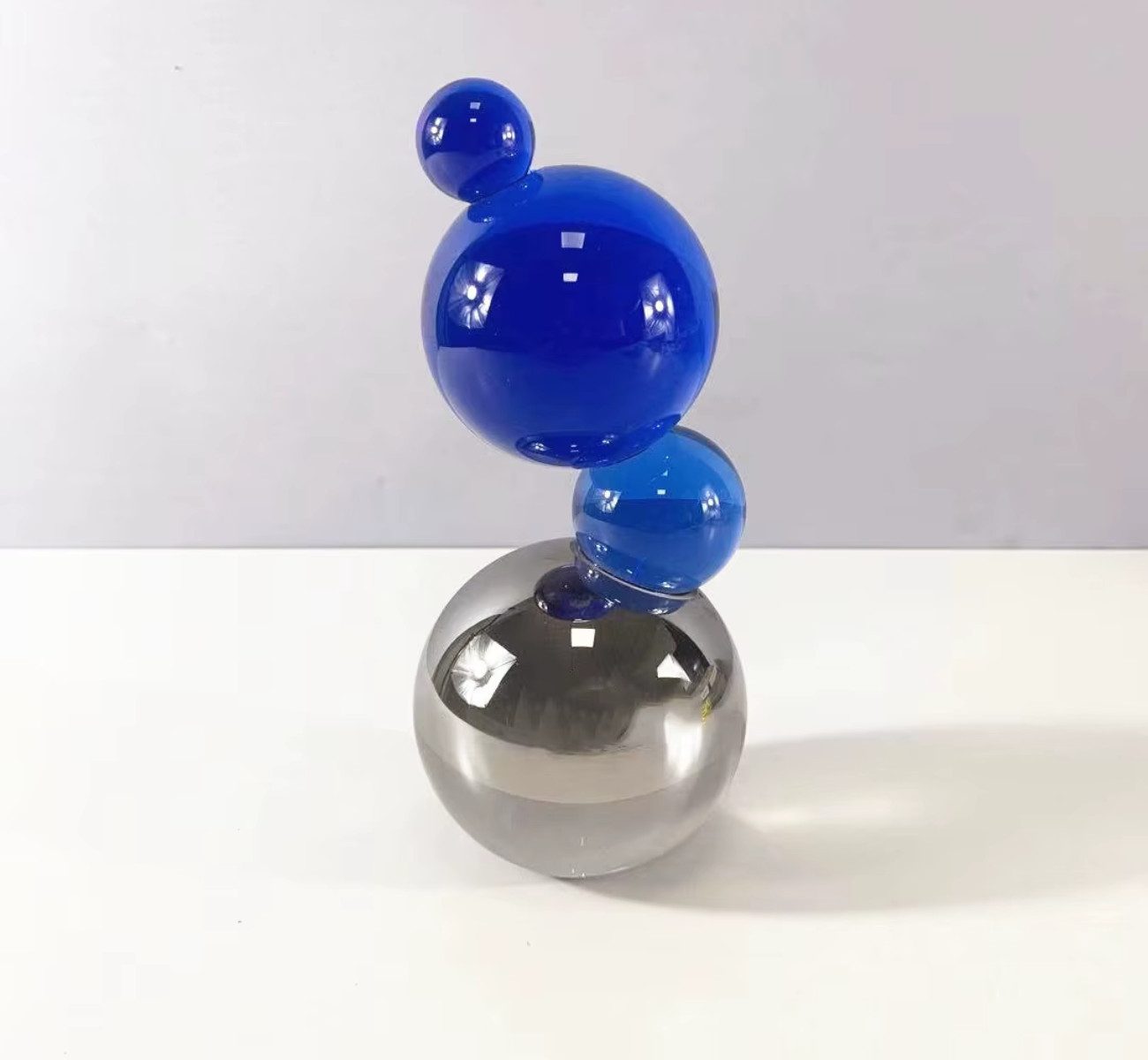 Quality Elegance Skulptur Luxuriöse Kristall-Gourmet-Serie – Bunte Deko-Skulptur
