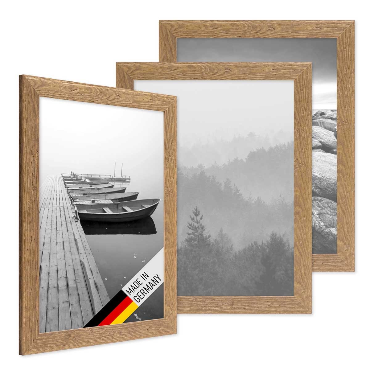 PHOTOLINI Bilderrahmen 3er Set Strandhaus Rustikal günstig online kaufen