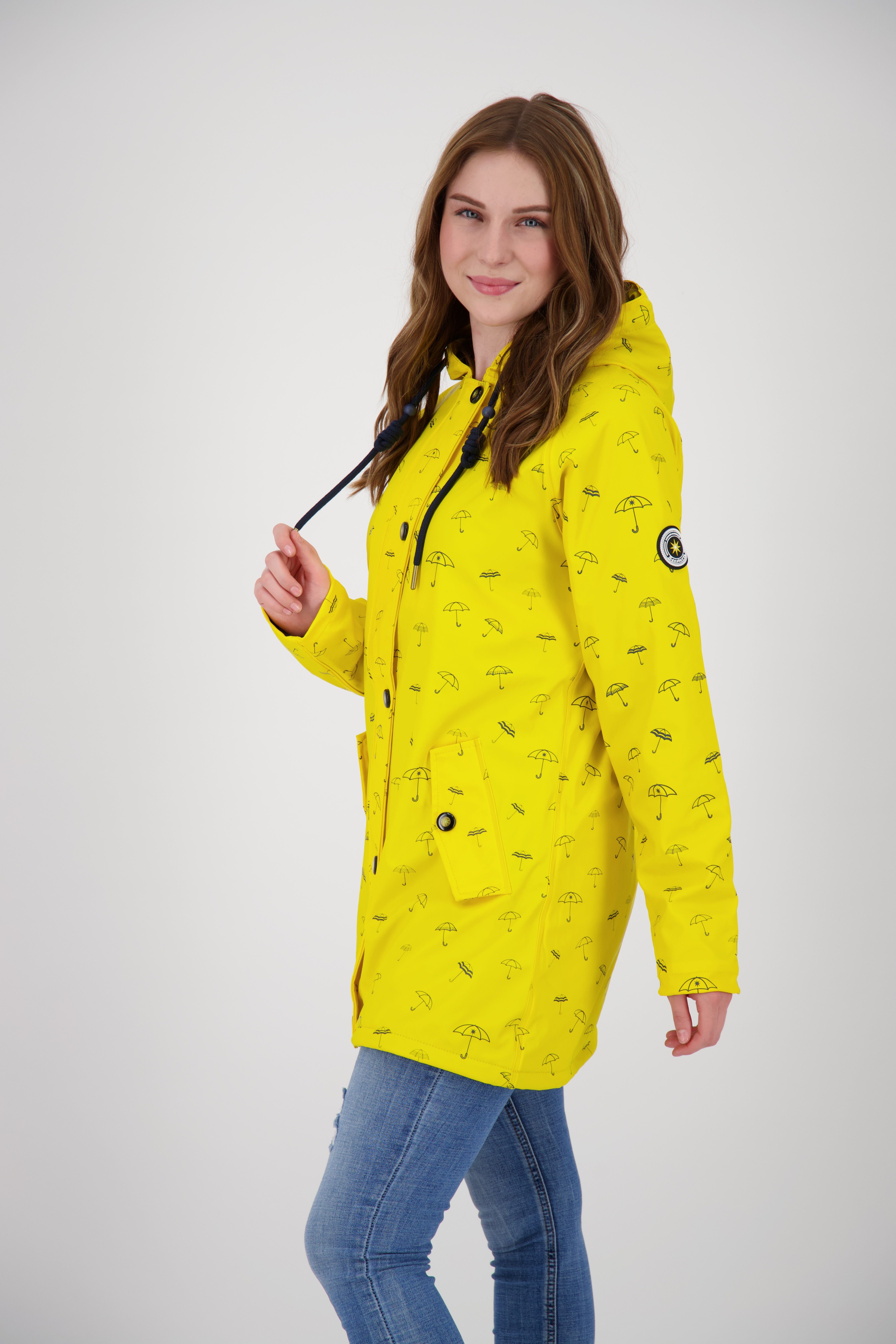 DEPROC Active Regenjacke Friesennerz #ankerglutmeer yellow auch Großen erhältlich in Größen sun CS WOMEN