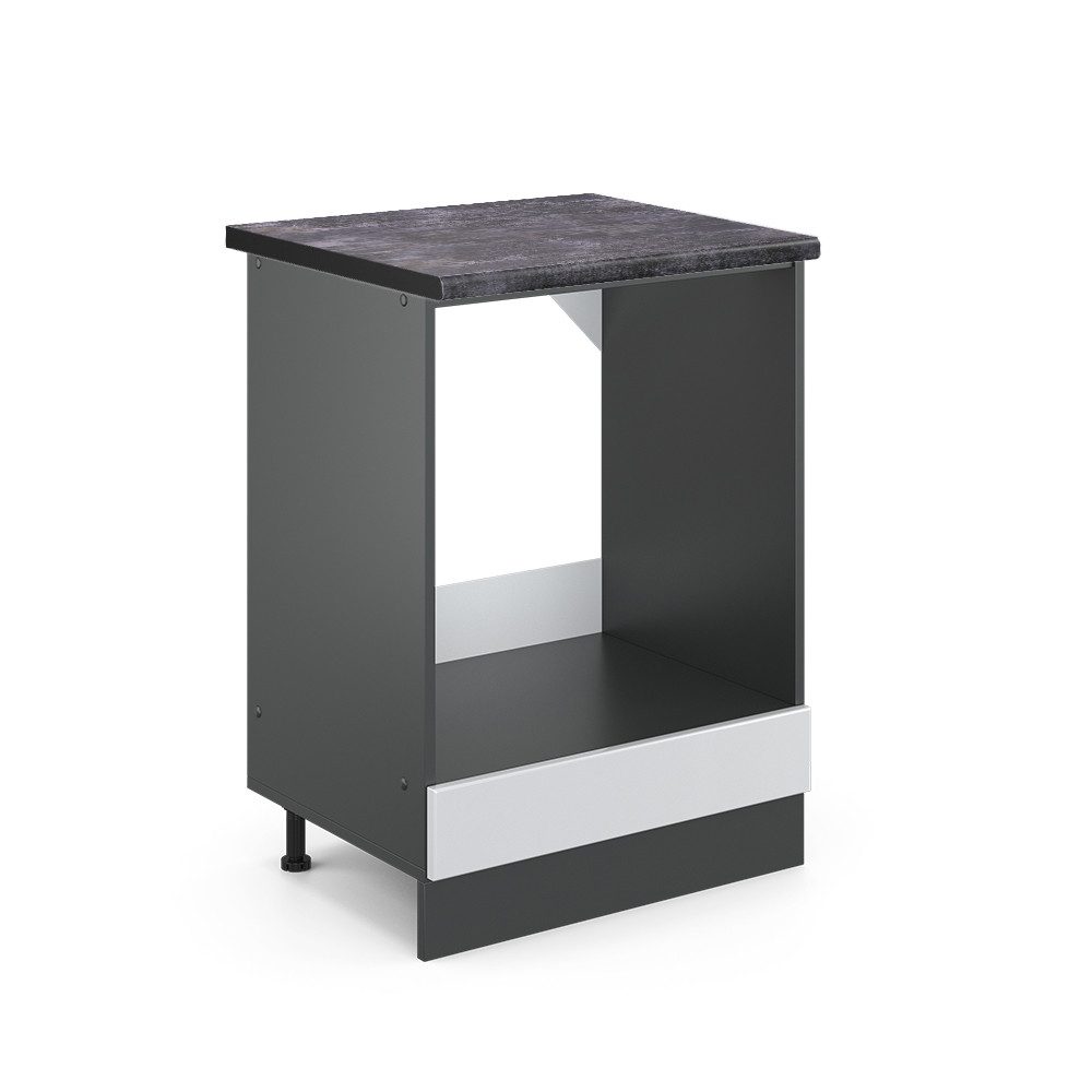 Vicco Herdumbauschrank R-Line, Weiß Landhaus/Anthrazit, 60 günstig online kaufen