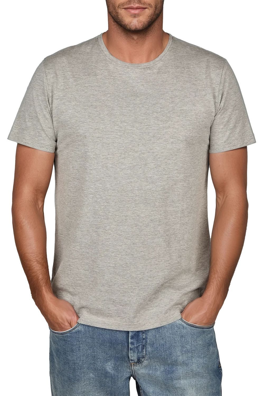riverso T-Shirt Herren Basicshirt RIVDean 5er Set Pack Regular Fit (Vorteilspack, 5-tlg) Kurzarm Tee Shirt mit Rundhalsausschnitt aus 100% Baumwolle