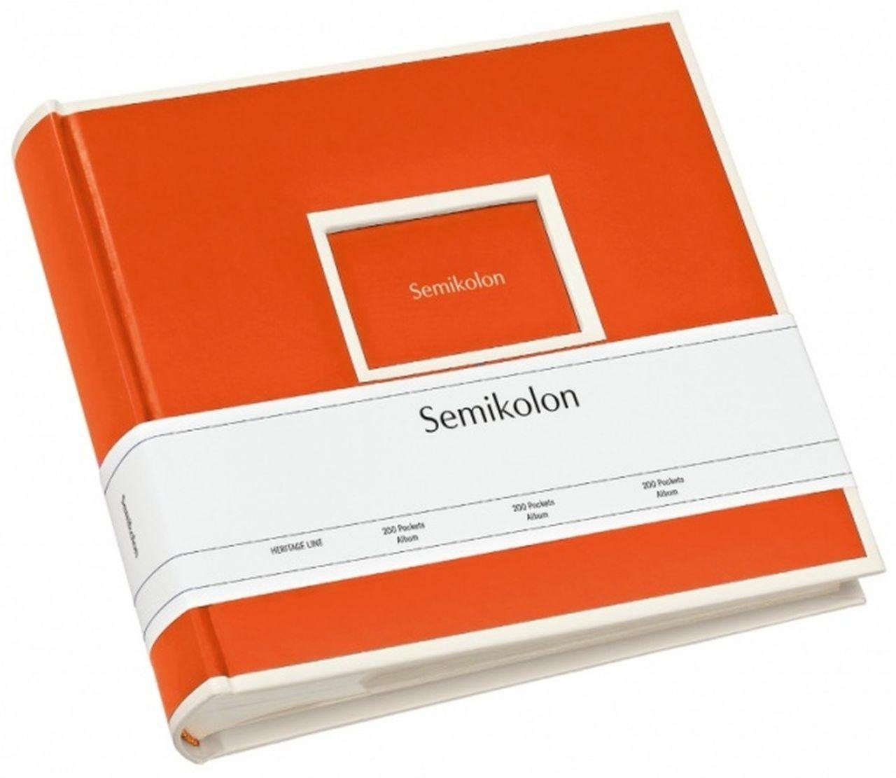 Semikolon Fotoalbum 200 Pockets Album 351142 orange